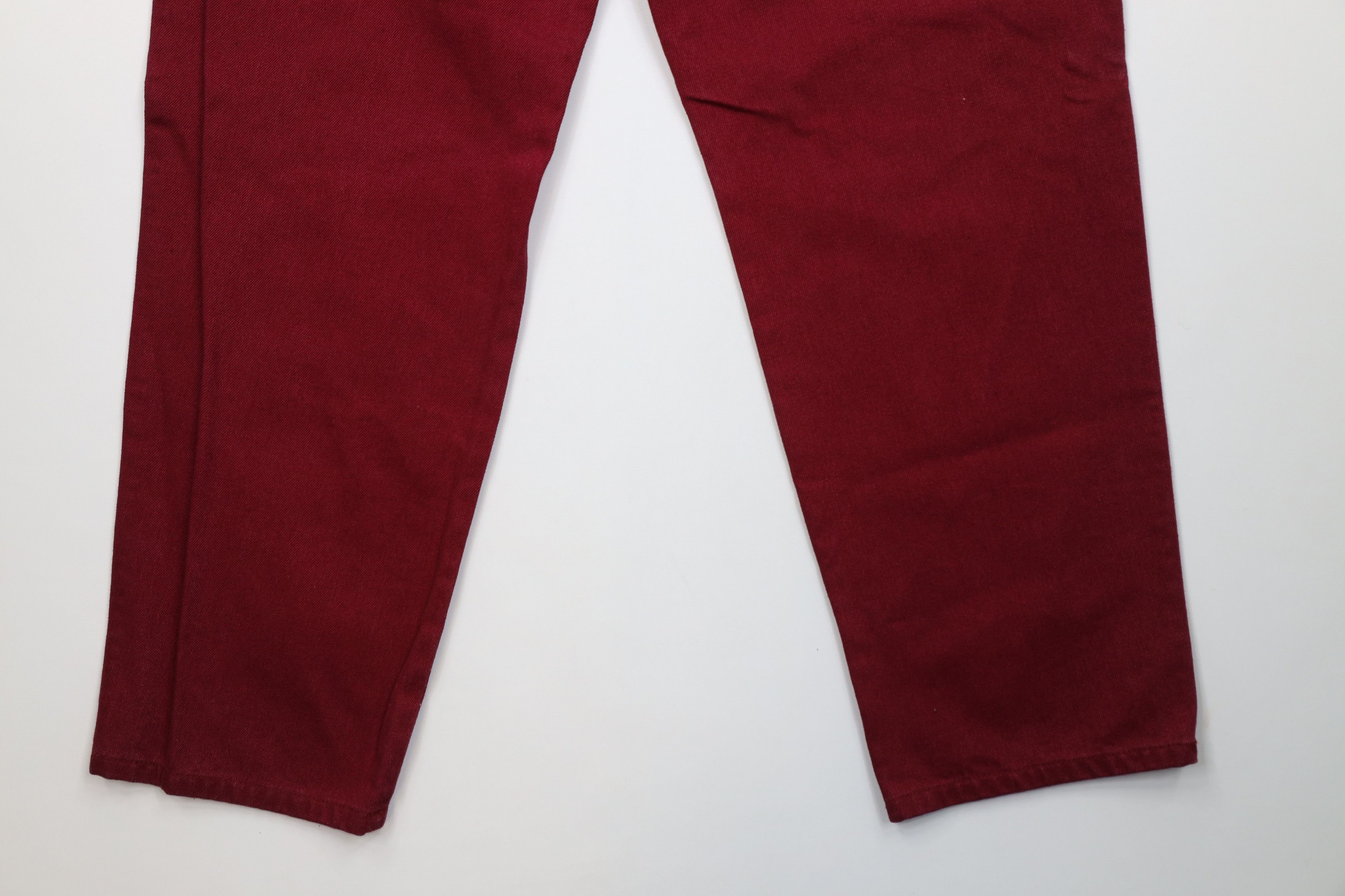 Vintage Deadstock Vintage 90s Streetwear Skateboard Jeans Burgundy Size US 32 / EU 48 - 14 Thumbnail