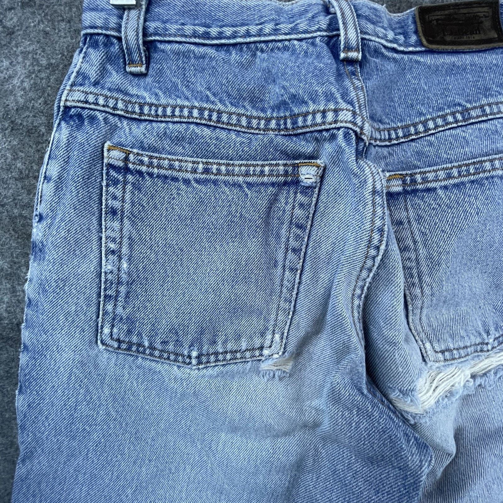 L.L. Bean Vintage L.L.Bean Jeans Womens 6P Denim Straight Taper Ripped Size 26" / US 2 / IT 38 - 4 Thumbnail