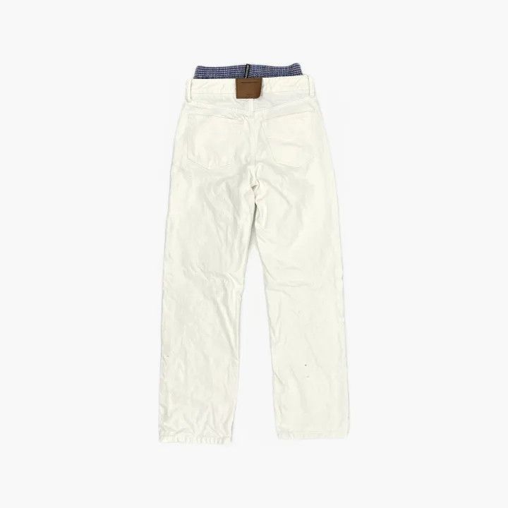 Alexander Wang Alexander Wang Cleanfit Layered White Denim Pants - Size 25" / US 0 / IT 36 - 3 Thumbnail