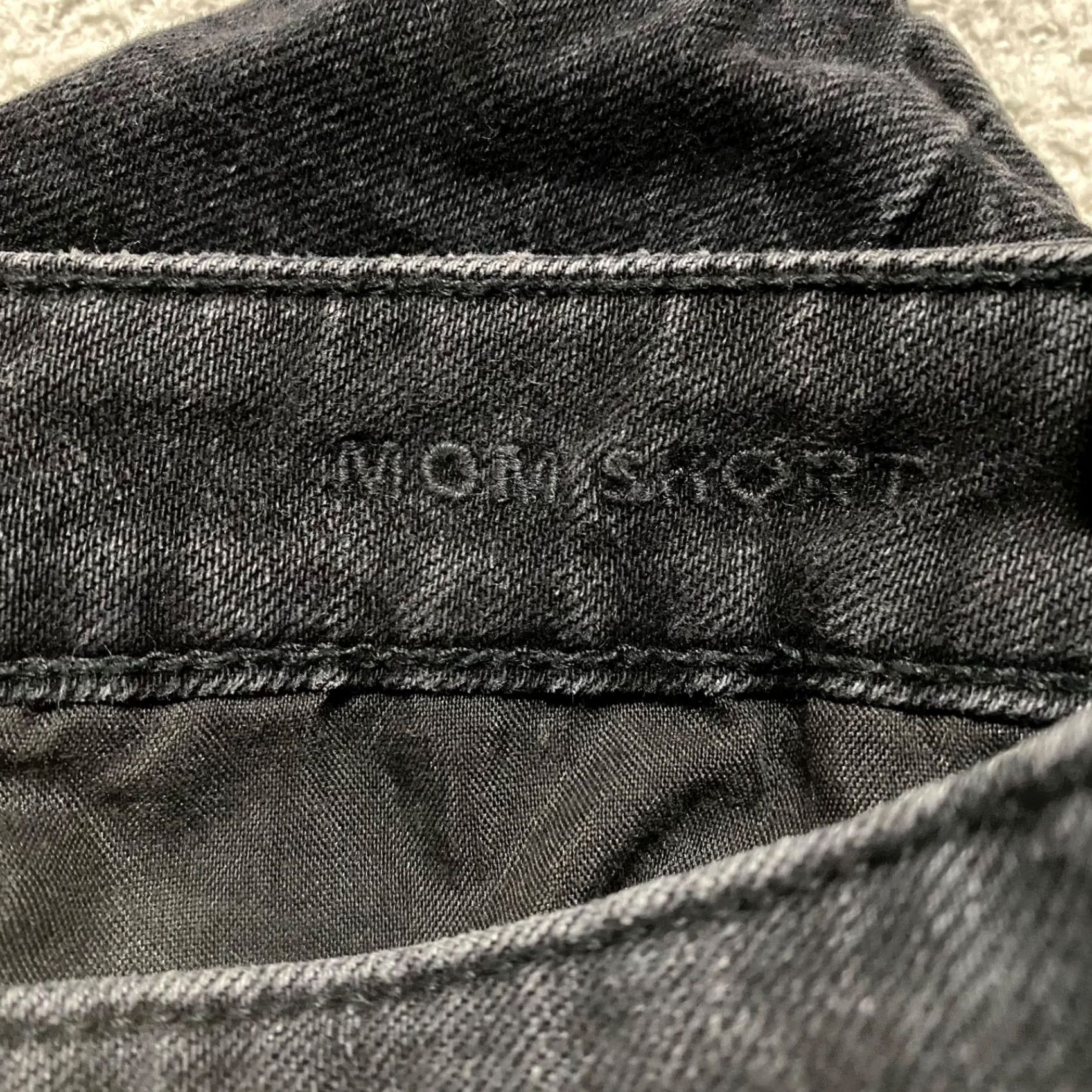 American Eagle Outfitters American Eagle Outfitters Womens 4 Jean Shorts Faded Black Denim High Rise Mom 90s Grunge Size 27" / US 4 / IT 40 - 4 Thumbnail