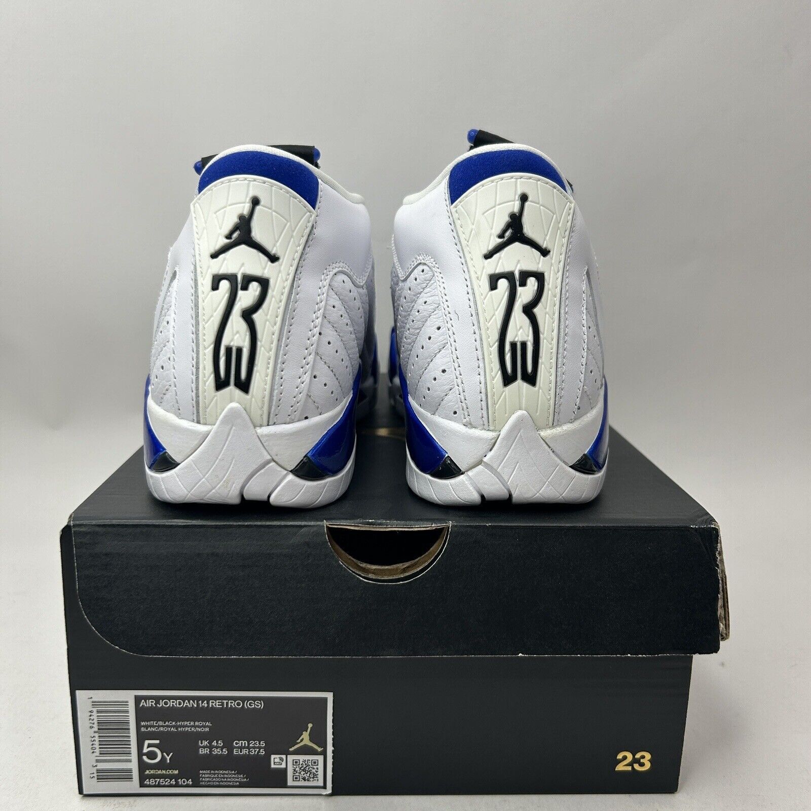 Jordan Brand Nike Air Jordan 14 Retro GS “Hyper Royal” 2023 Size US 6.5 / IT 36.5 - 4 Thumbnail