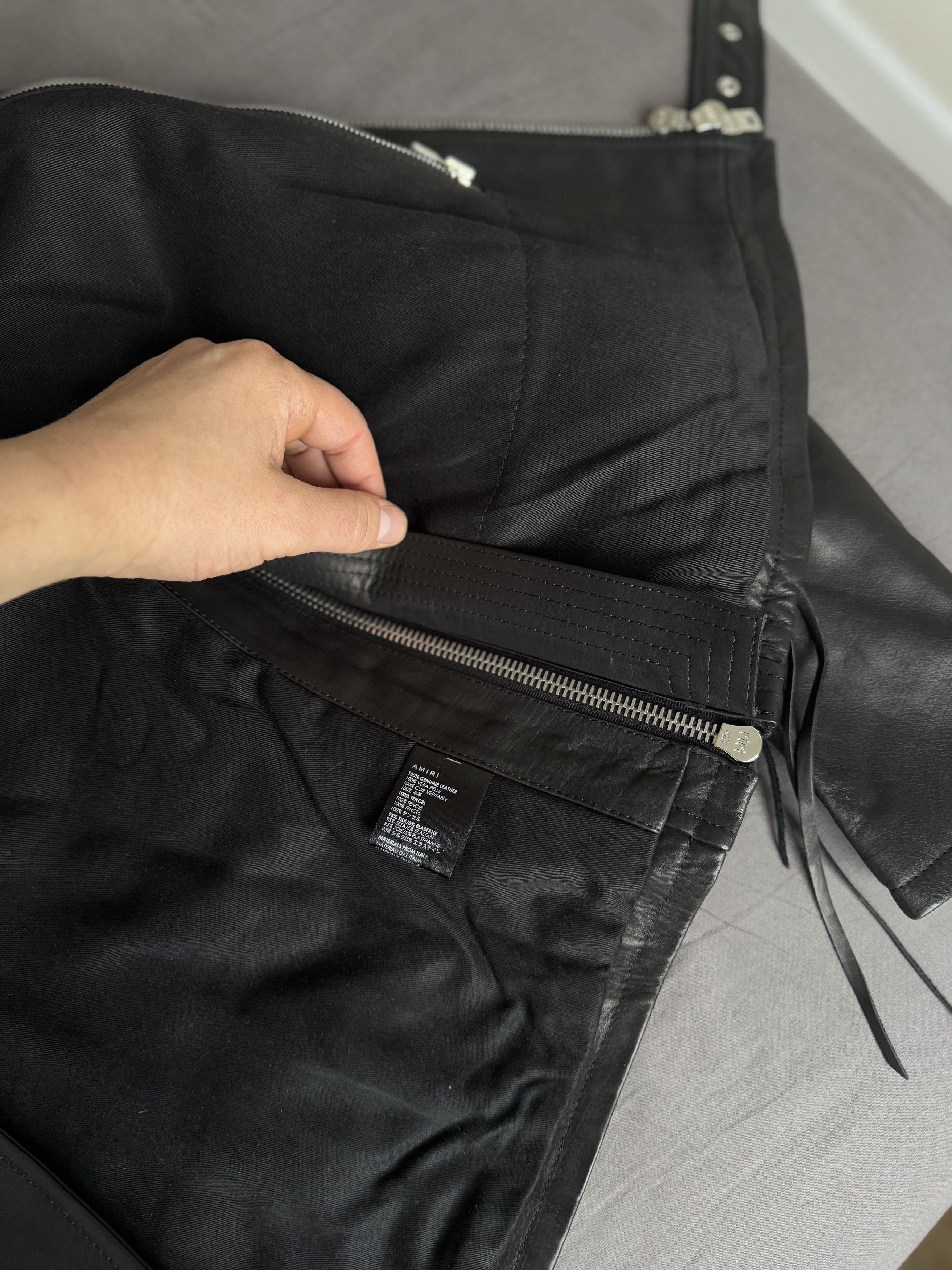 Amiri Amiri leather jacket Size US M / EU 48-50 / 2 - 11 Thumbnail