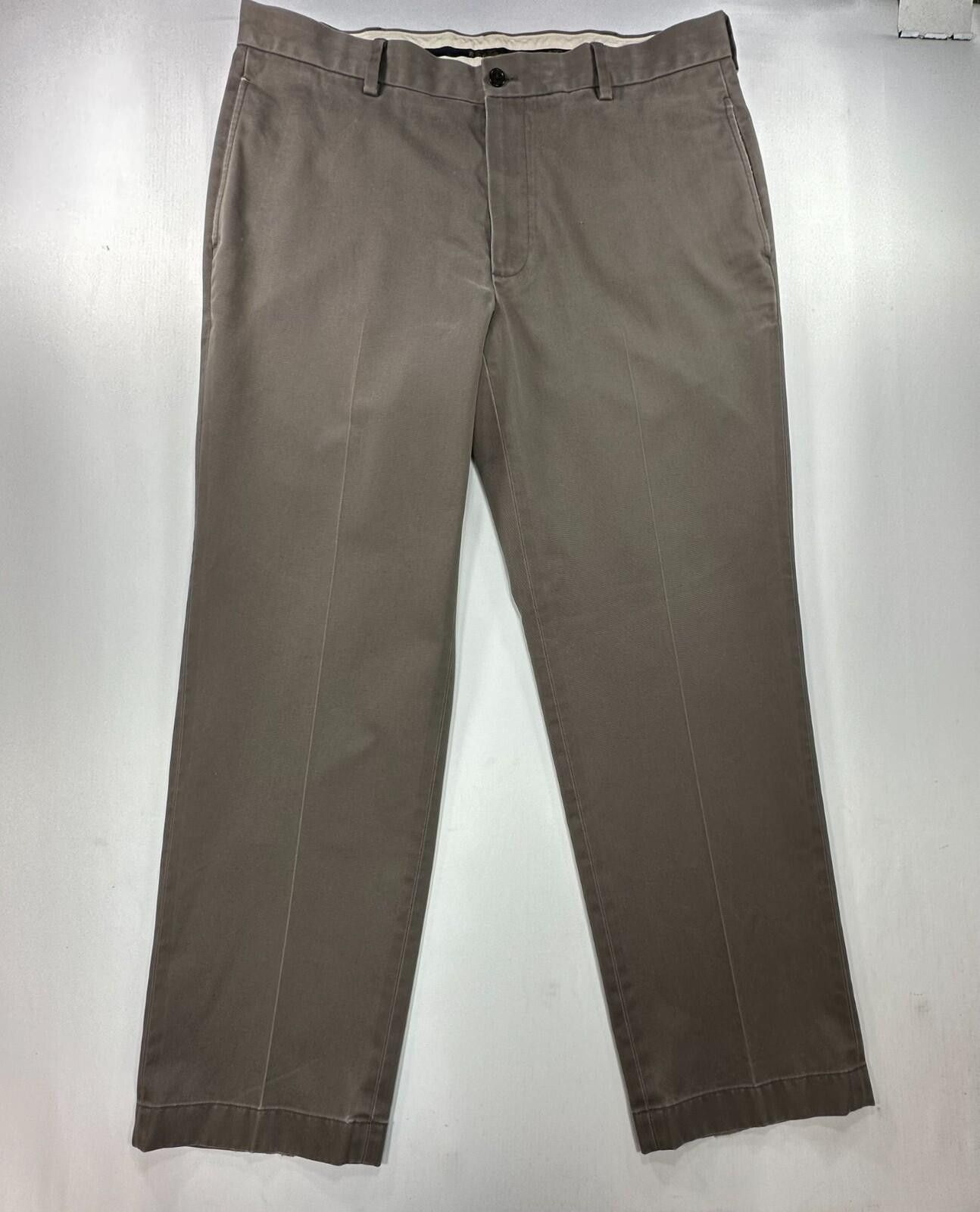 Brooks Brothers Brooks Bros Advantage Clark Cotton Chinos Green Mens 37/30 Size US 37 - 1 Thumbnail
