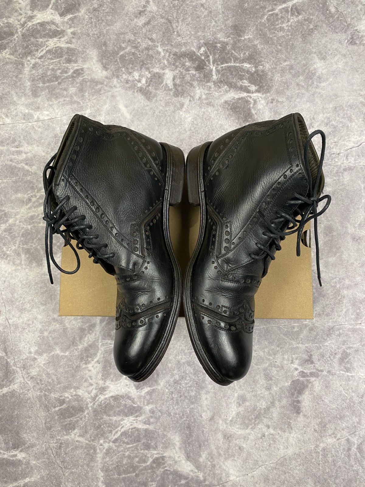 Dolce & Gabbana Dolce Gabbana Leather Brogue Boots Size: 41 Size US 8 / EU 41 - 9 Thumbnail