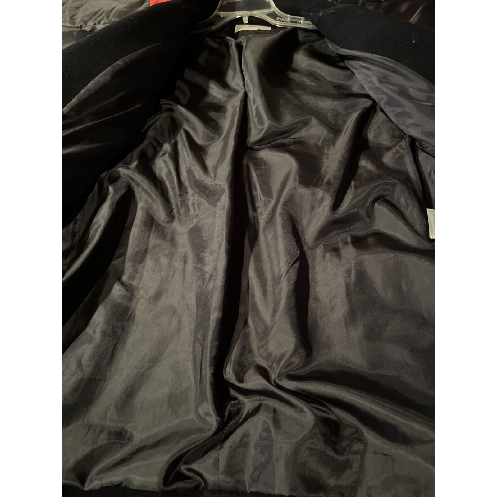Michael Kors Michael Kors Women’s Size 10 M Black Wool LS Button Coat Size L / US 10 / IT 46 - 17 Thumbnail