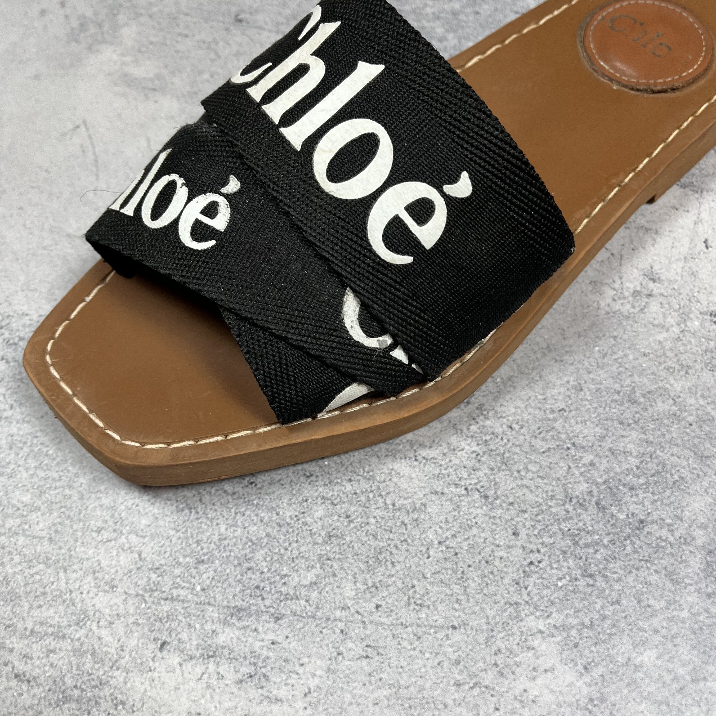 Chloe Ladies Chloe Woody Slide Flat Size 38 Size US 7.5 / IT 37.5 - 13 Thumbnail