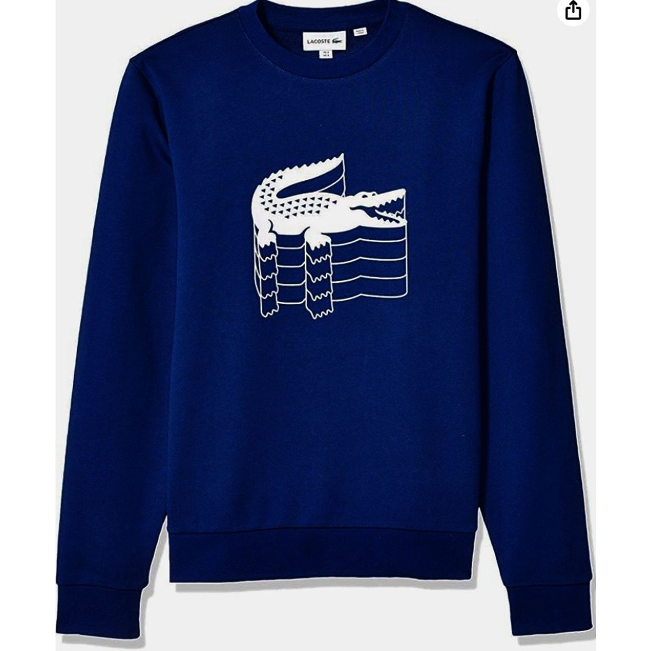 Lacoste Lacoste Men's Long Sleeve Graphic Brushed Fleece Jersey L Size US L / EU 52-54 / 3 - 1 Thumbnail