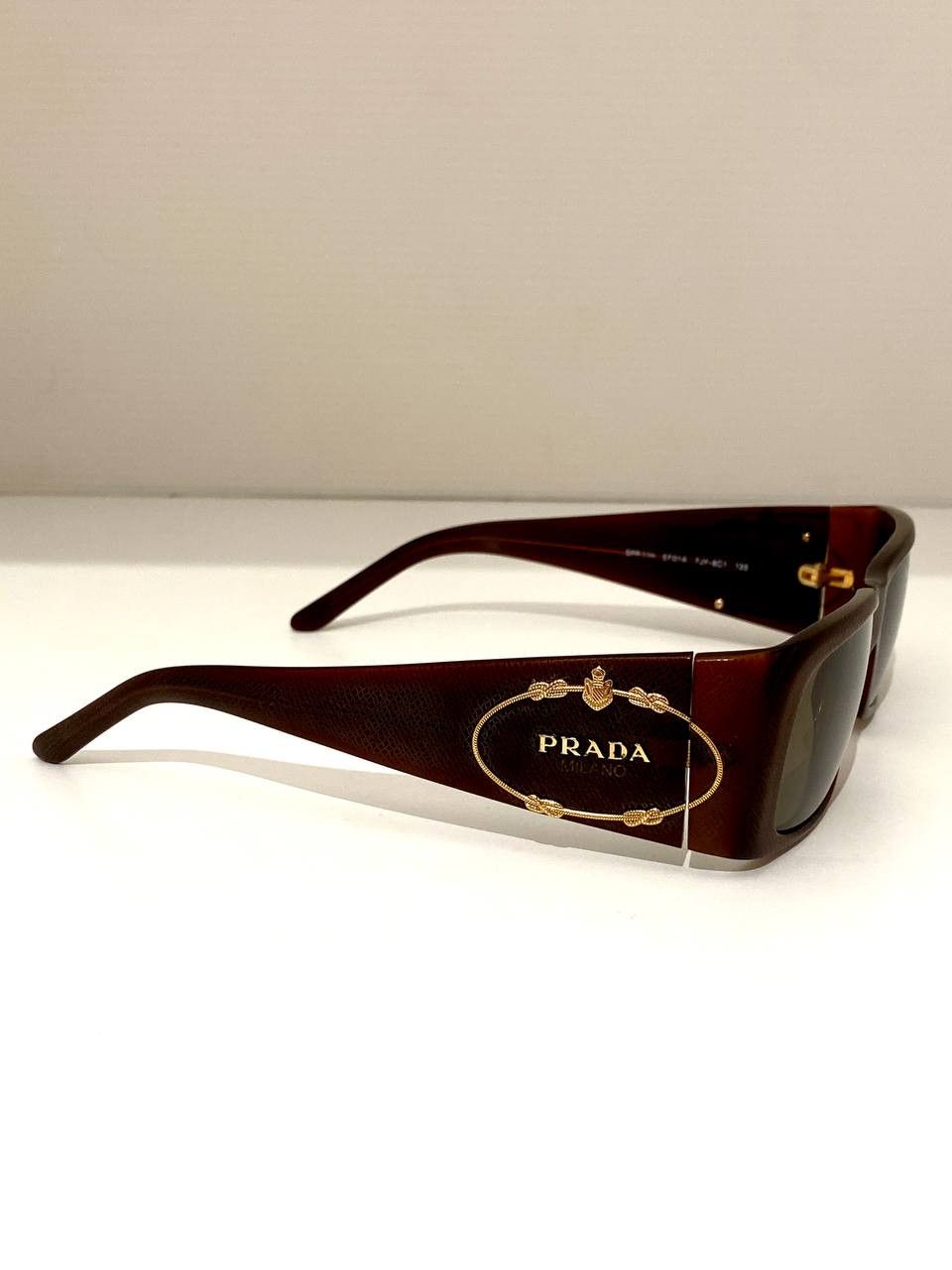 Prada PRADA Milano Logo Saffiano Retro Shield Sunglasses Vintage Size ONE SIZE - 5 Thumbnail