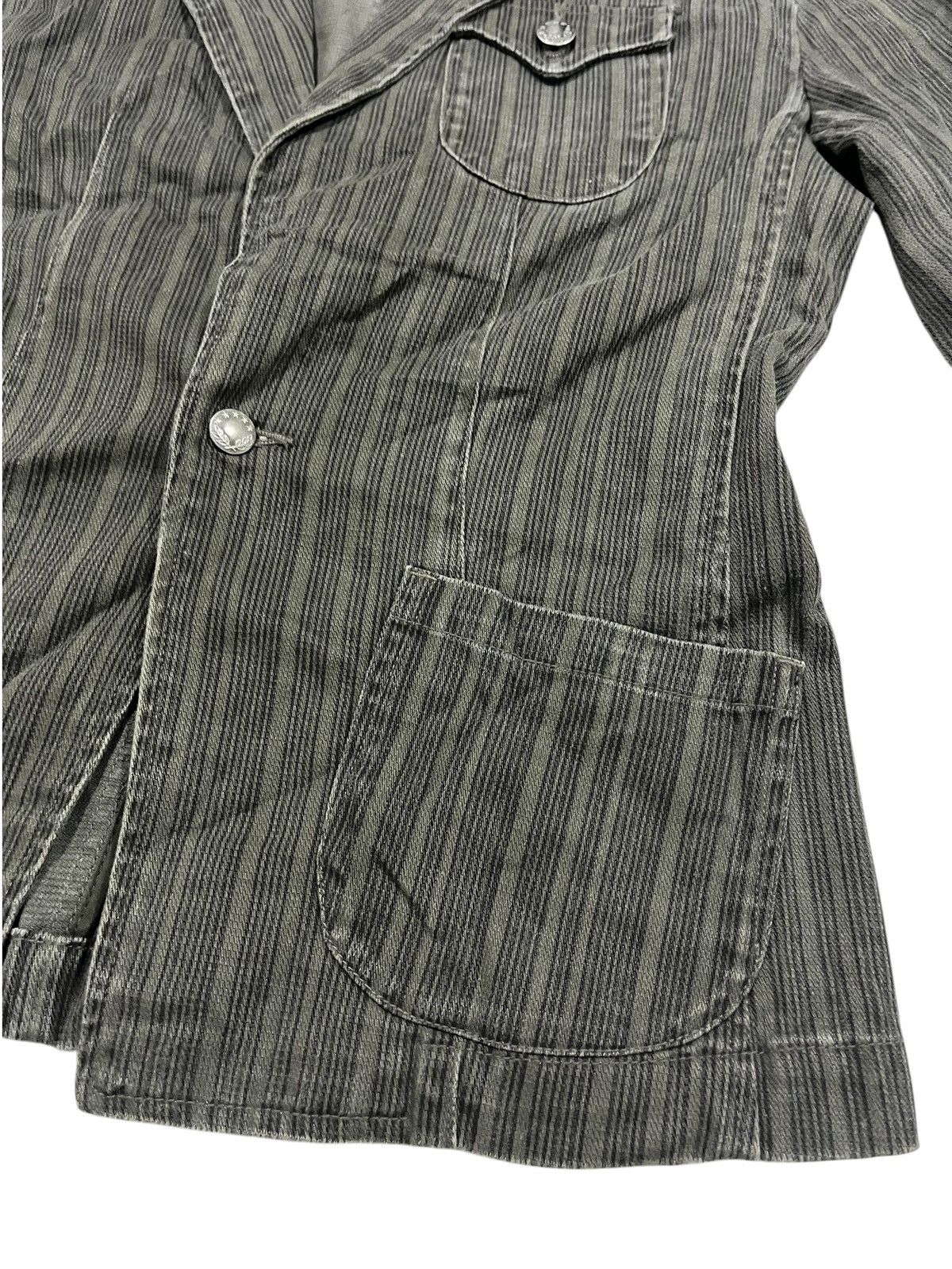 Vintage Vintage Woolrich Stripped Button Up Blazer/Coat Jacket Size US L / EU 52-54 / 3 - 7 Thumbnail