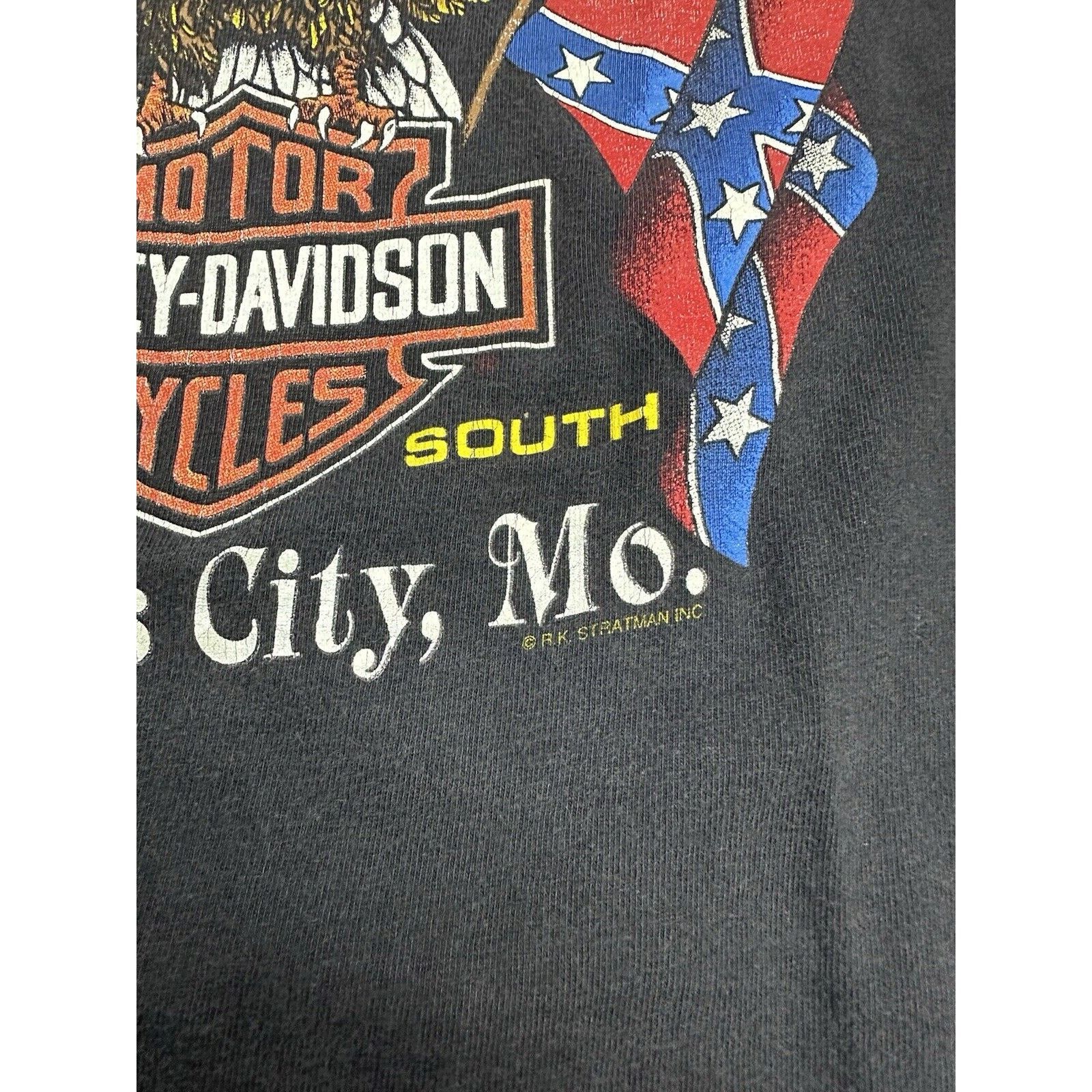Harley Davidson × Vintage Vintage 90s Harley Davidson Single Stitch Shirt Size US XXL / EU 58 / 5 - 7 Thumbnail