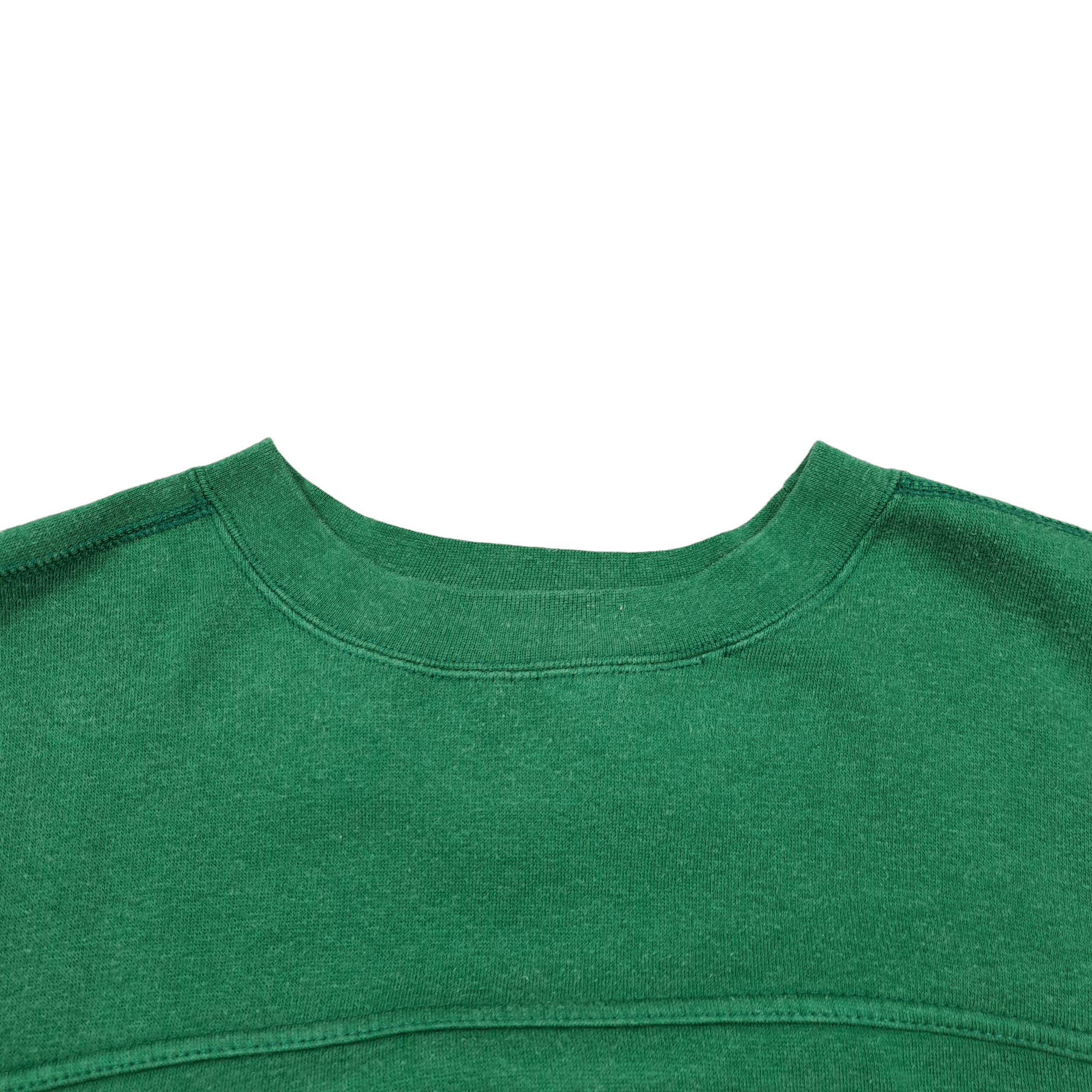 Fruit Of The Loom × Russell Athletic × Vintage 💎 Vintage Blank Basic Boxy Green Sweatshirt Crewneck Size US L / EU 52-54 / 3 - 6 Thumbnail