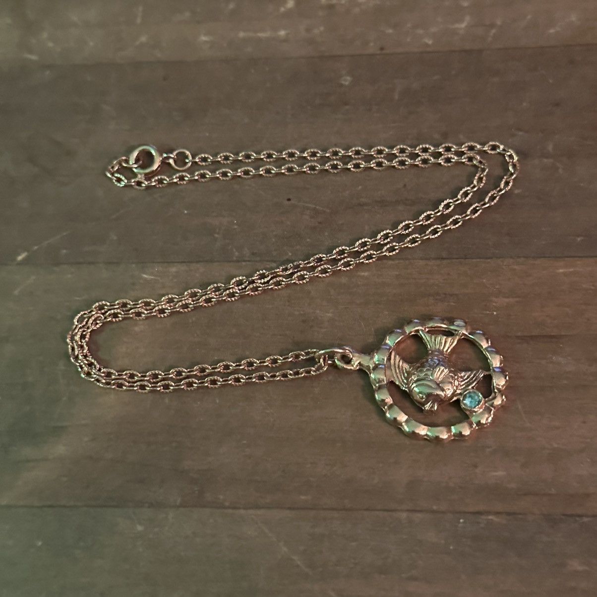 Vintage Vintage fish pendant necklace Size ONE SIZE - 2 Thumbnail
