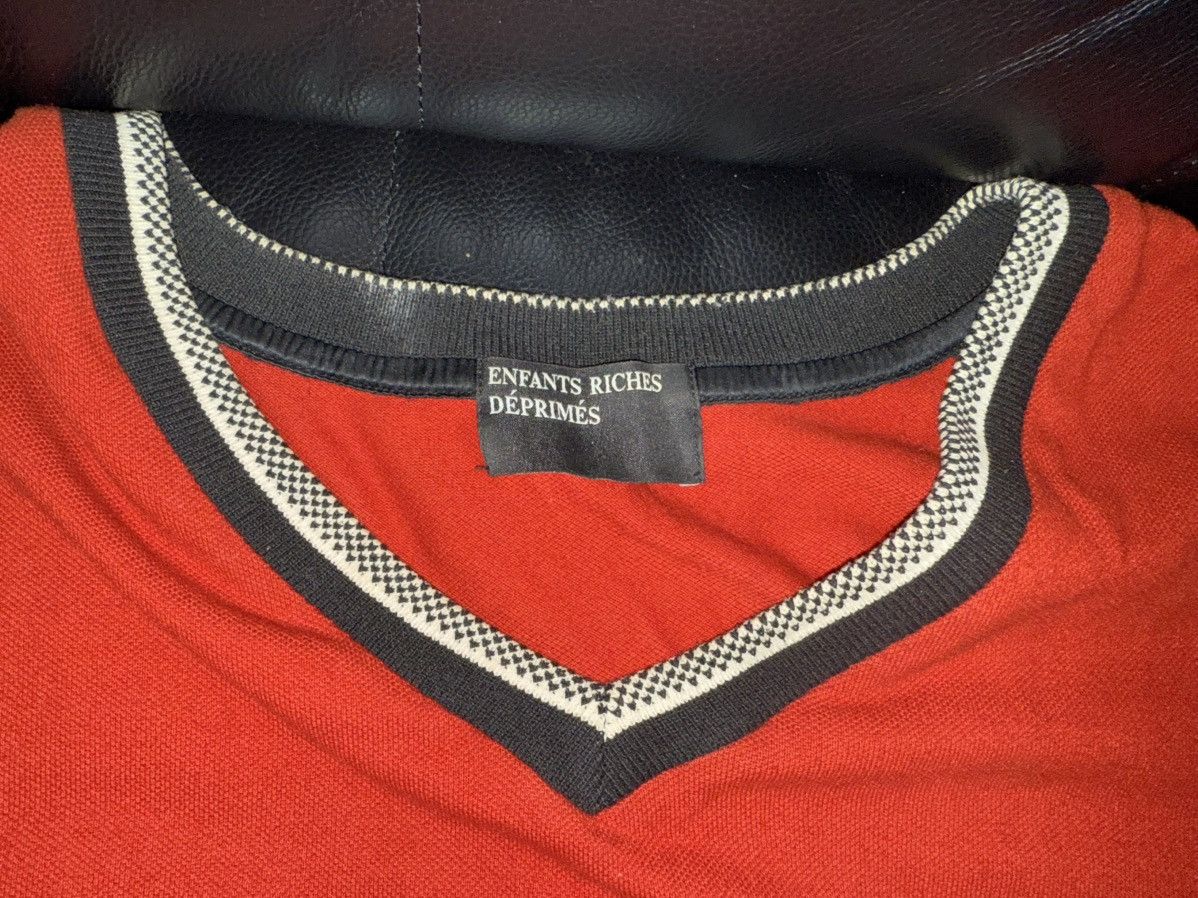 Enfants Riches Deprimes Enfants Knit London Prep Red V-neck Sweater Shirt Size US M / EU 48-50 / 2 - 10 Thumbnail