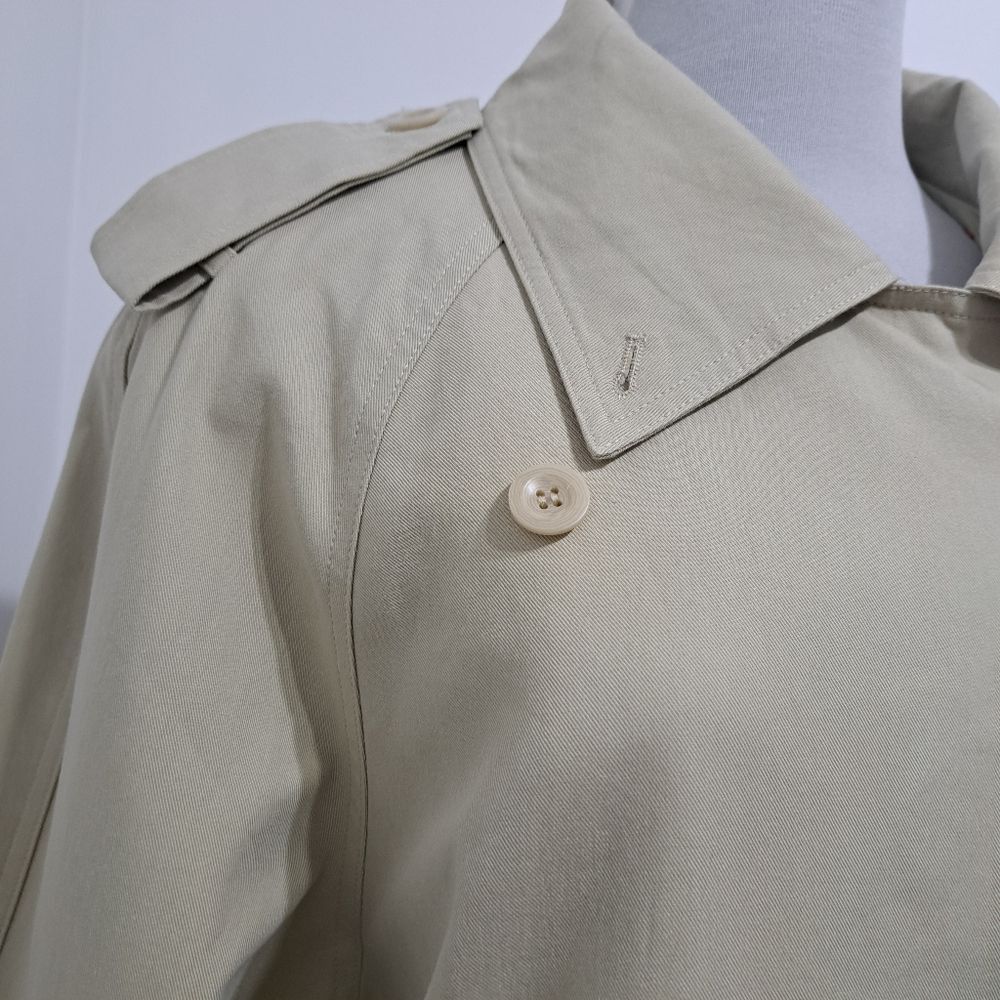 Other Zhou Mo Oversized Trench Coat Tencel Belted No Size Tag Medium Light Olive NWT Size M / US 6-8 / IT 42-44 - 15 Thumbnail