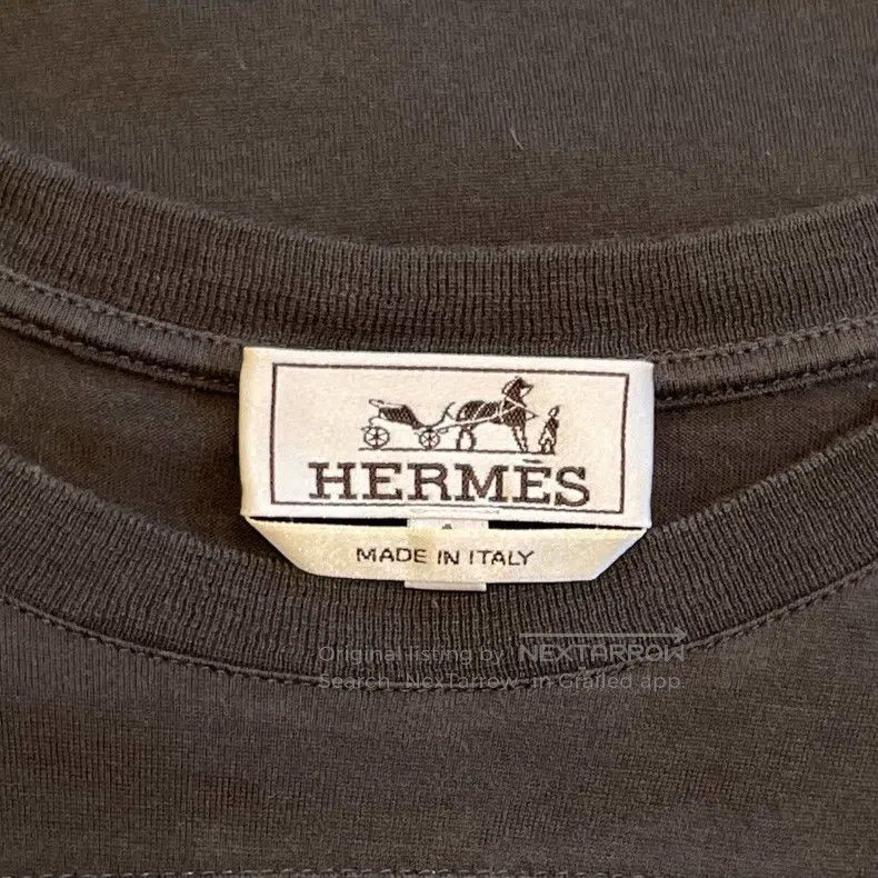 Hermes Hermes Short-sleeved T-shirt, pure cotton, seaweed green, Size US S / EU 44-46 / 1 - 3 Thumbnail