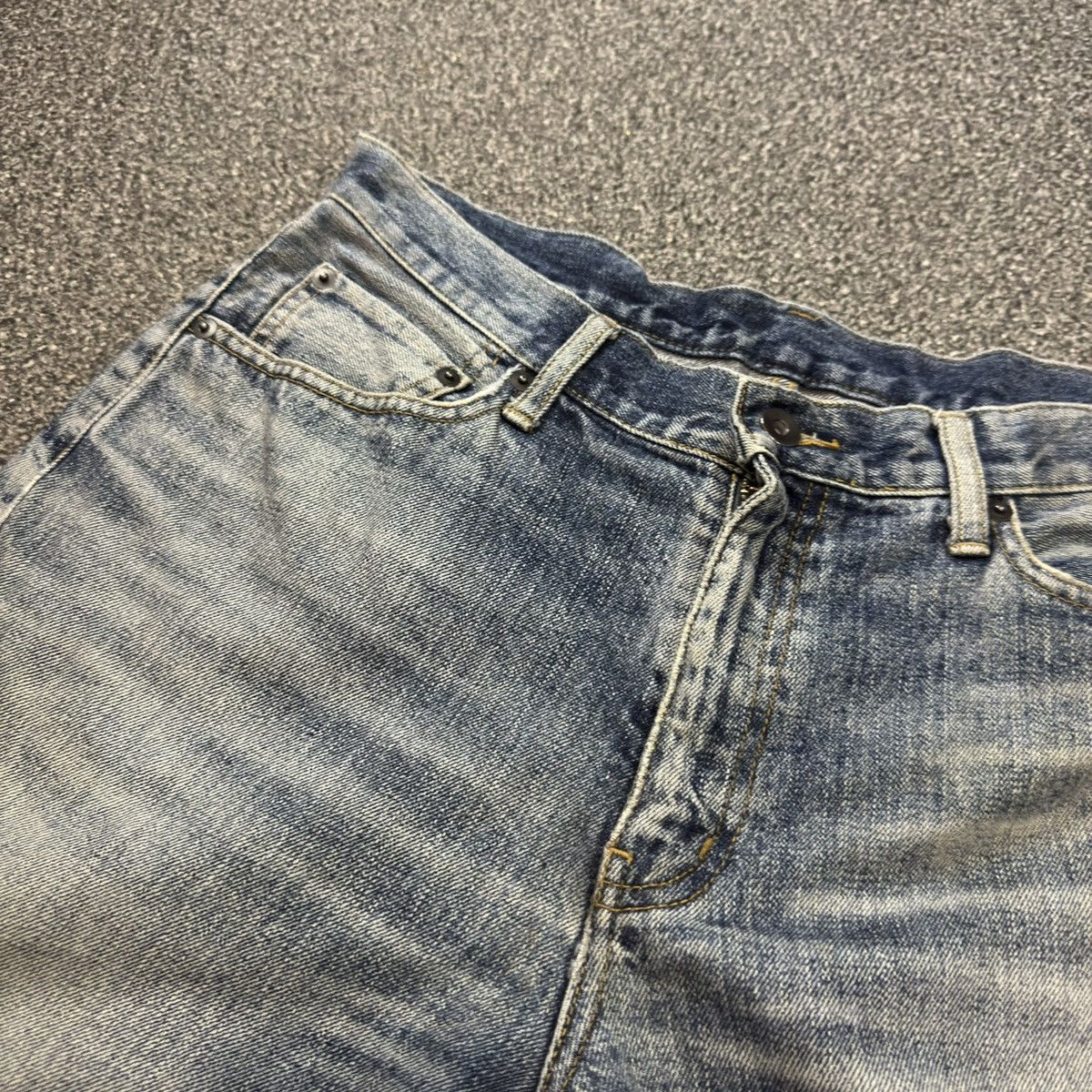 Undercover × Uniqlo 🔥🇯🇵 Vintage 90s Japanese Uniqlo Stone Wash Faded Denim Size US 33 - 9 Thumbnail
