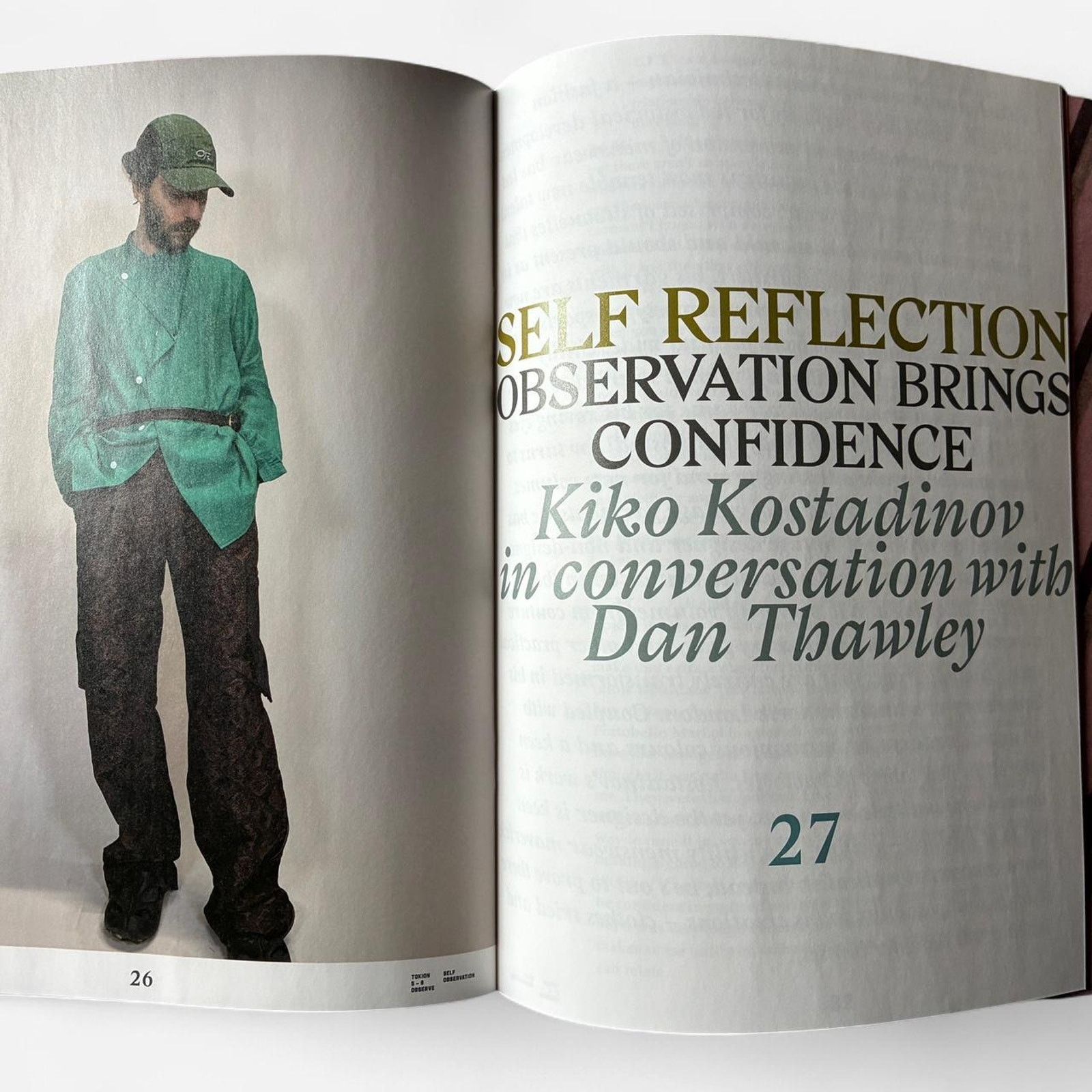 Japanese Brand × Kiko Kostadinov Kiko Kostadinov Self Observation TOKION Magazine Issue 1 Size ONE SIZE - 4 Thumbnail