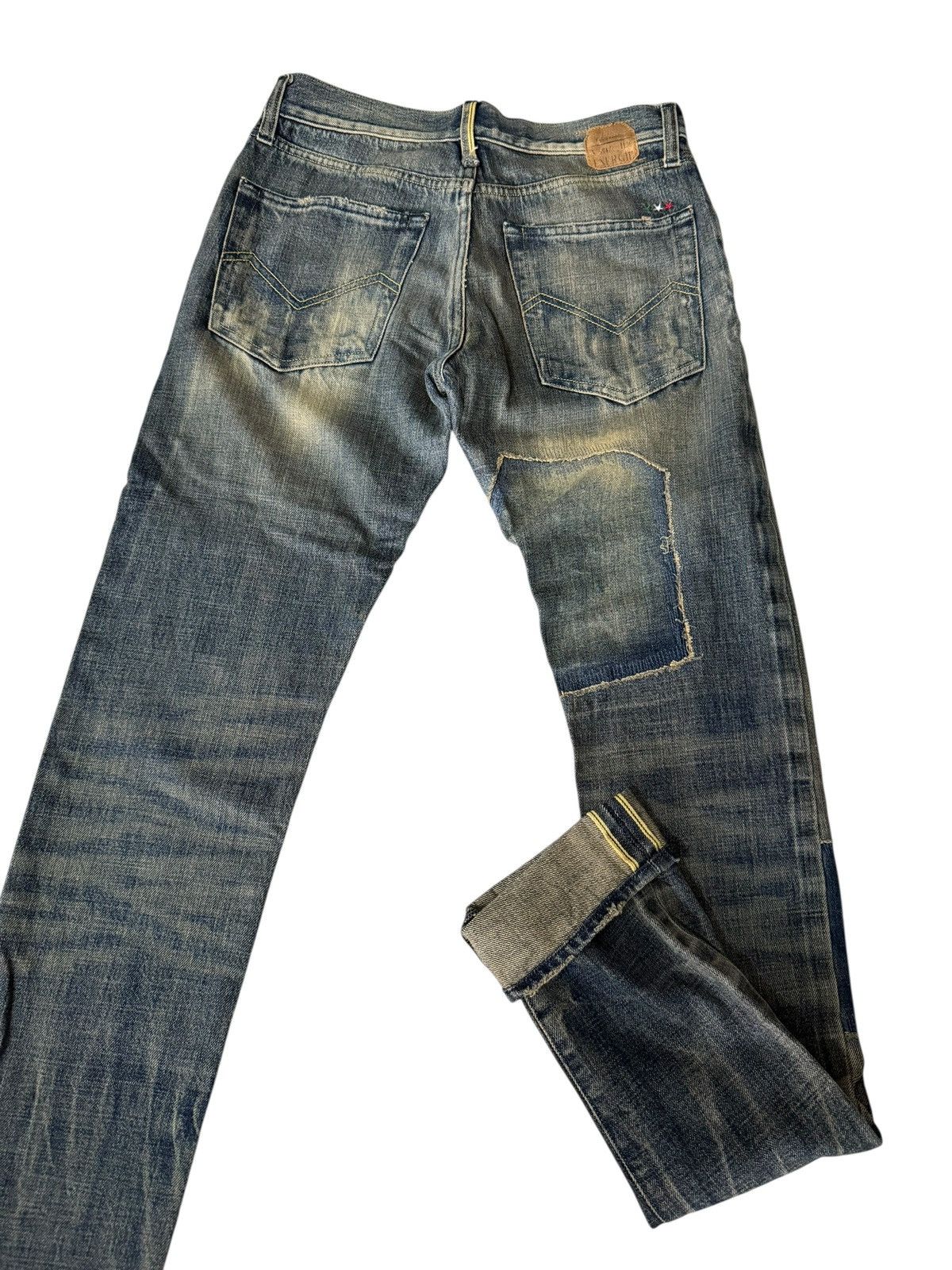 Energie Patchwork Jeans Distressed Energie Italy Selvedge Denim Size US 28 / EU 44 - 18 Thumbnail