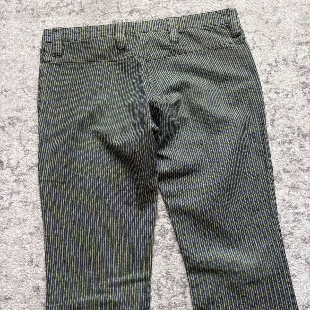 If Six Was Nine Henry Duarte Pinstripe Lace-Up Flared Jeans | Size 34 Size US 34 / EU 50 - 6 Thumbnail