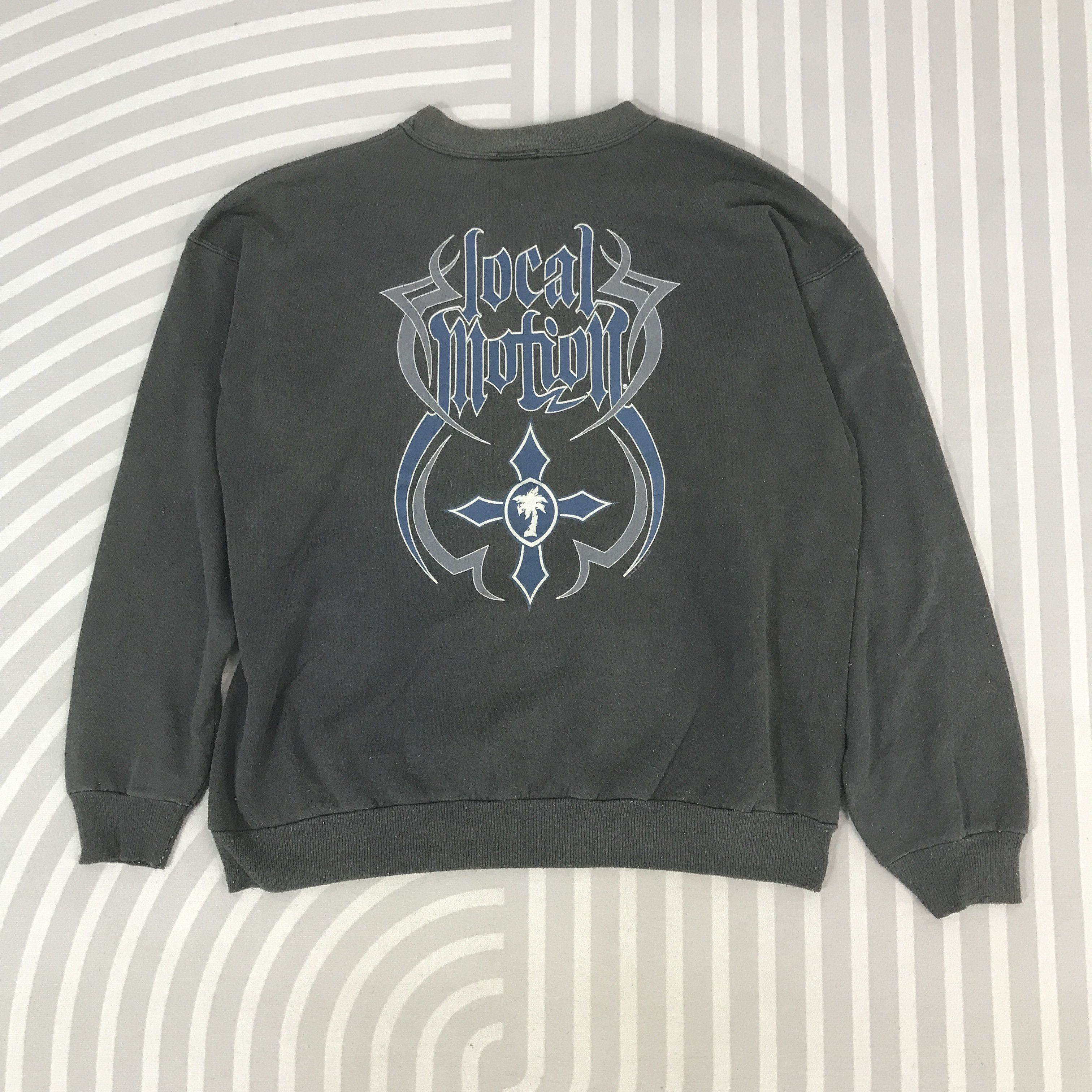 Japanese Brand Vintage Local Motion gothic design Sweatshirt Size US L / EU 52-54 / 3 - 1 Thumbnail