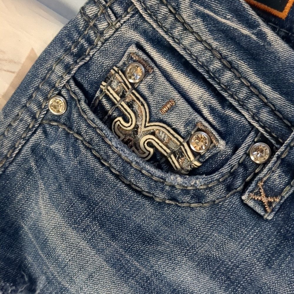 Rock Revival Rock revival easy crop sherry distressed jeans size 26 Size 26" / US 2 / IT 38 - 4 Thumbnail