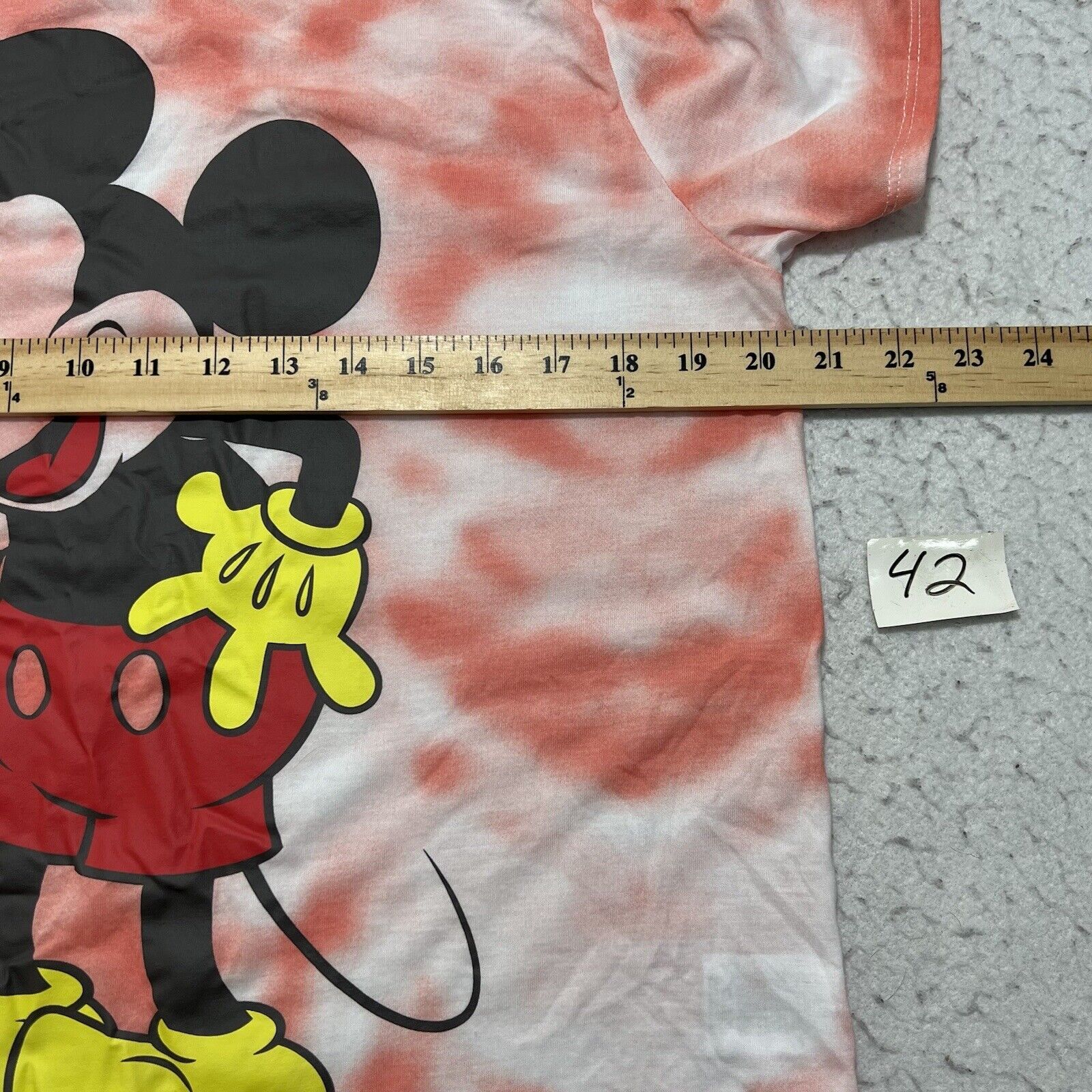 Disney Disney Mickey Mouse XXL Tee Pink Tie Dye Graphic T Shirt Size XXL / US 16-18 / IT 52-54 - 8 Thumbnail