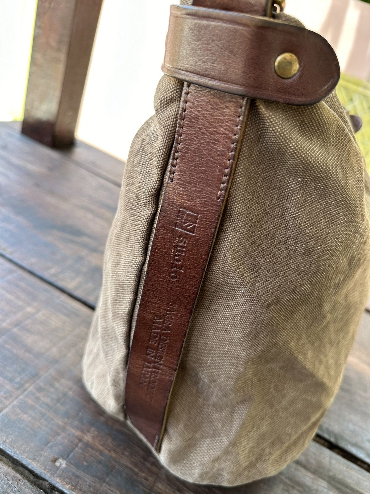 Japanese Brand × Vintage Suolo Japan Canvas Leather Tote Bag Size ONE SIZE - 4 Thumbnail