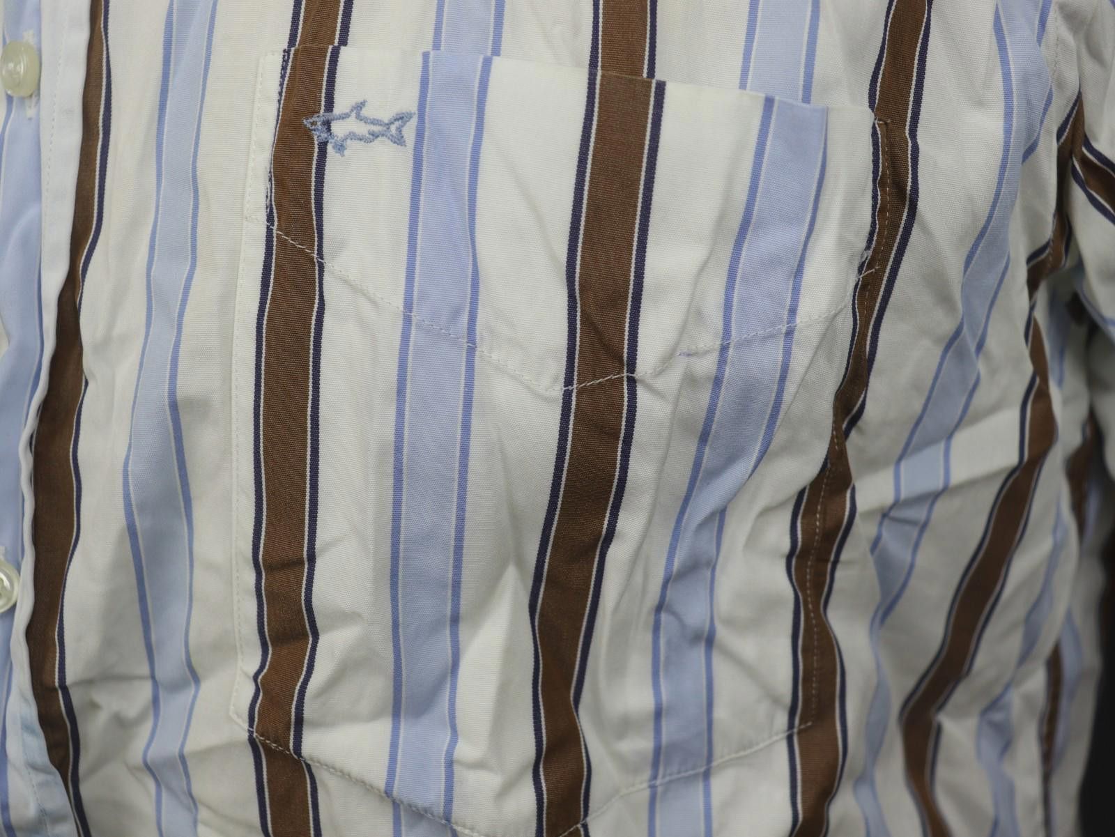 Paul & Shark Paul & Shark Yachting Multi Striped 100% Shirt Size 42 Size US M / EU 48-50 / 2 - 6 Thumbnail