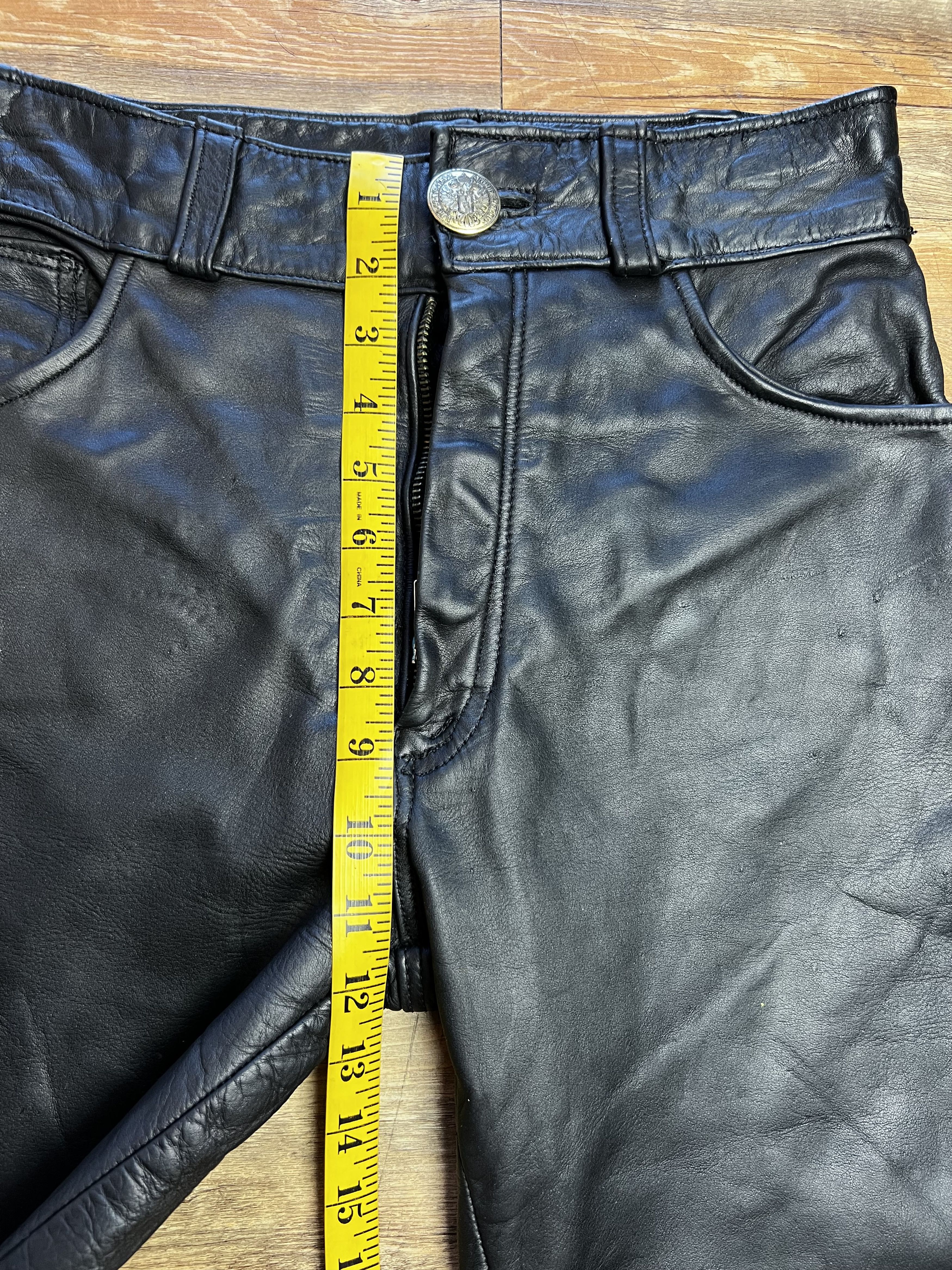 Vintage Vintage Black Leather Pants Size US 30 / EU 46 - 12 Thumbnail