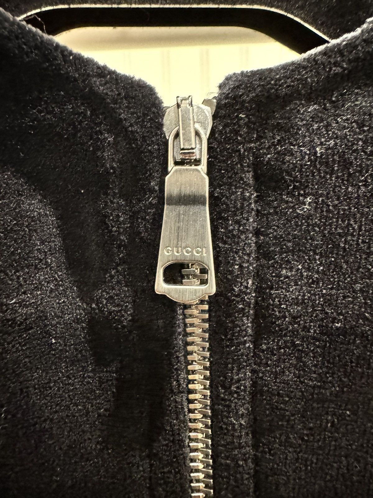 Gucci Gucci GG Logo Velour Half Zip Hoodie Size US XS / EU 42 / 0 - 7 Thumbnail
