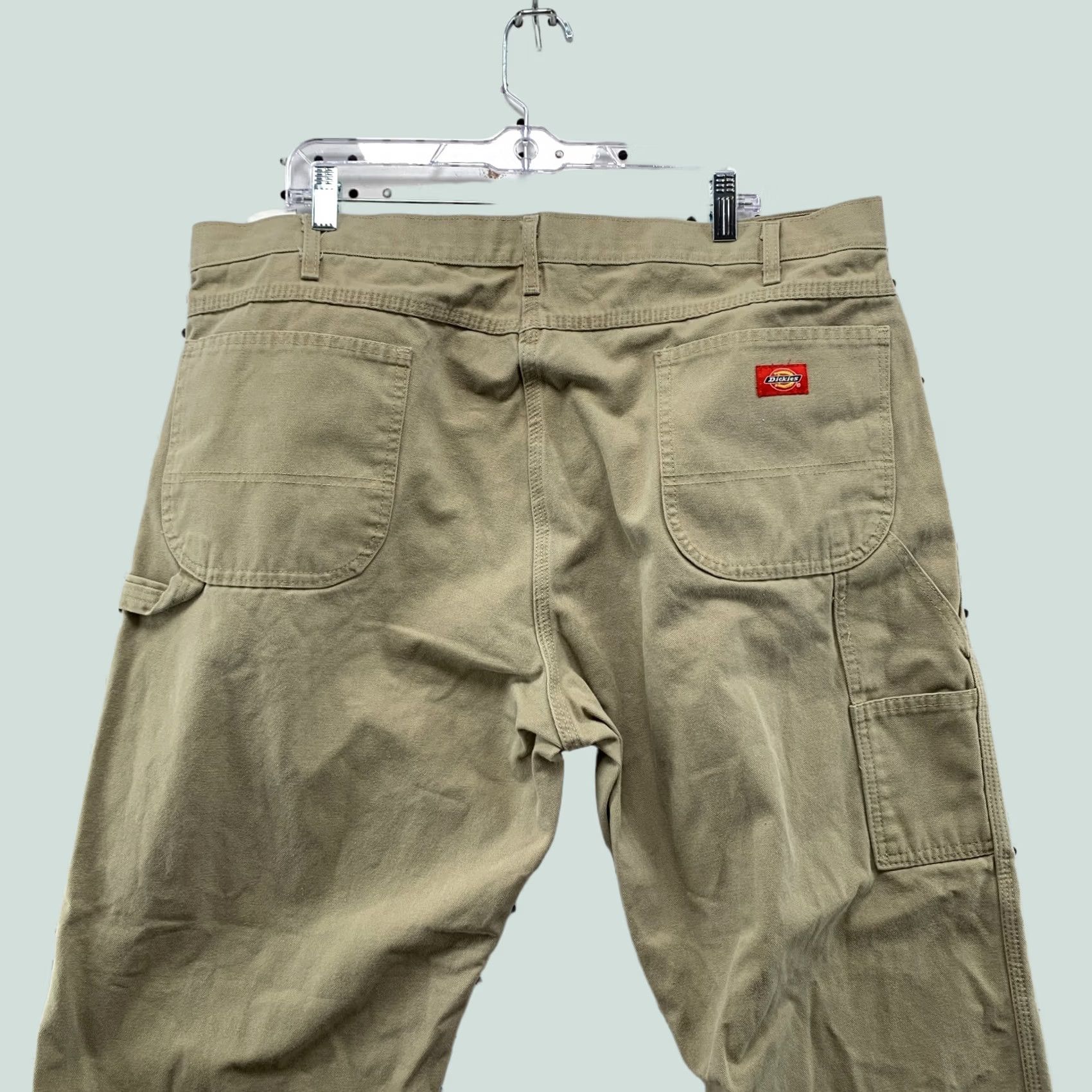Dickies VINTAGE Dickies Carpenter Pants Mens 41X30 Beige Canvas Workwear Size US 42 / EU 58 - 1 Thumbnail