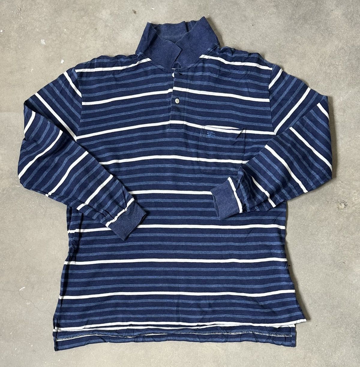 Burberry VINTAGE BURBERRY’S SAMPLE STRIPES POLO TEE Size US L / EU 52-54 / 3 - 1 Thumbnail