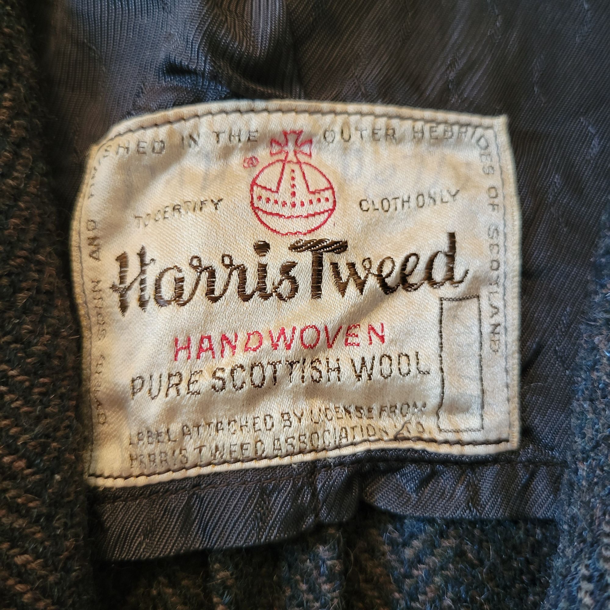 Harris Tweed Harris Tweed Handwoven Wool Blazer Jacket Sears Herringbone Size 44R - 2 Thumbnail