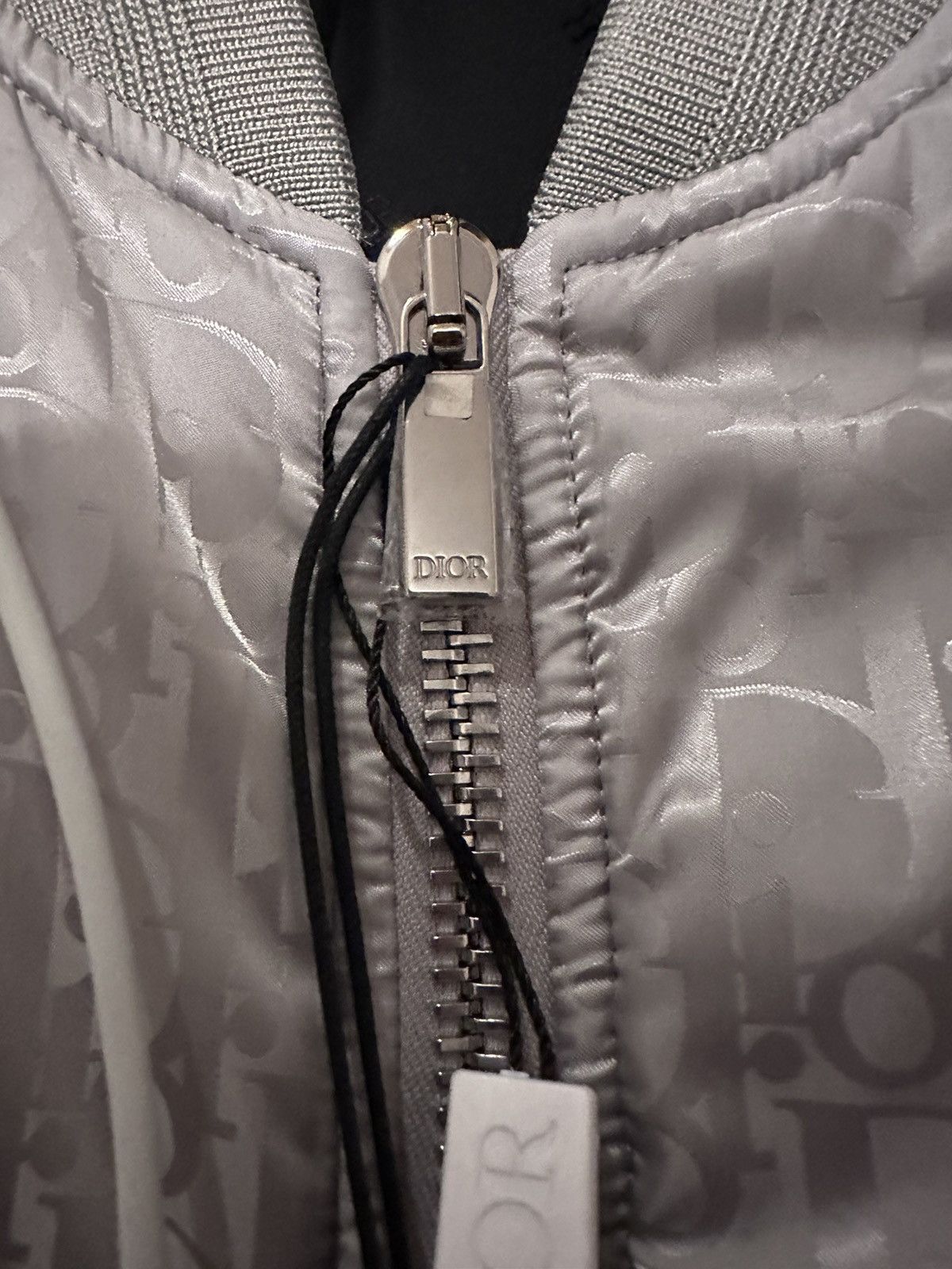 Dior Dior Oblique Bomber Jacket Gray Technical Fabric 52 L Size US L / EU 52-54 / 3 - 9 Thumbnail