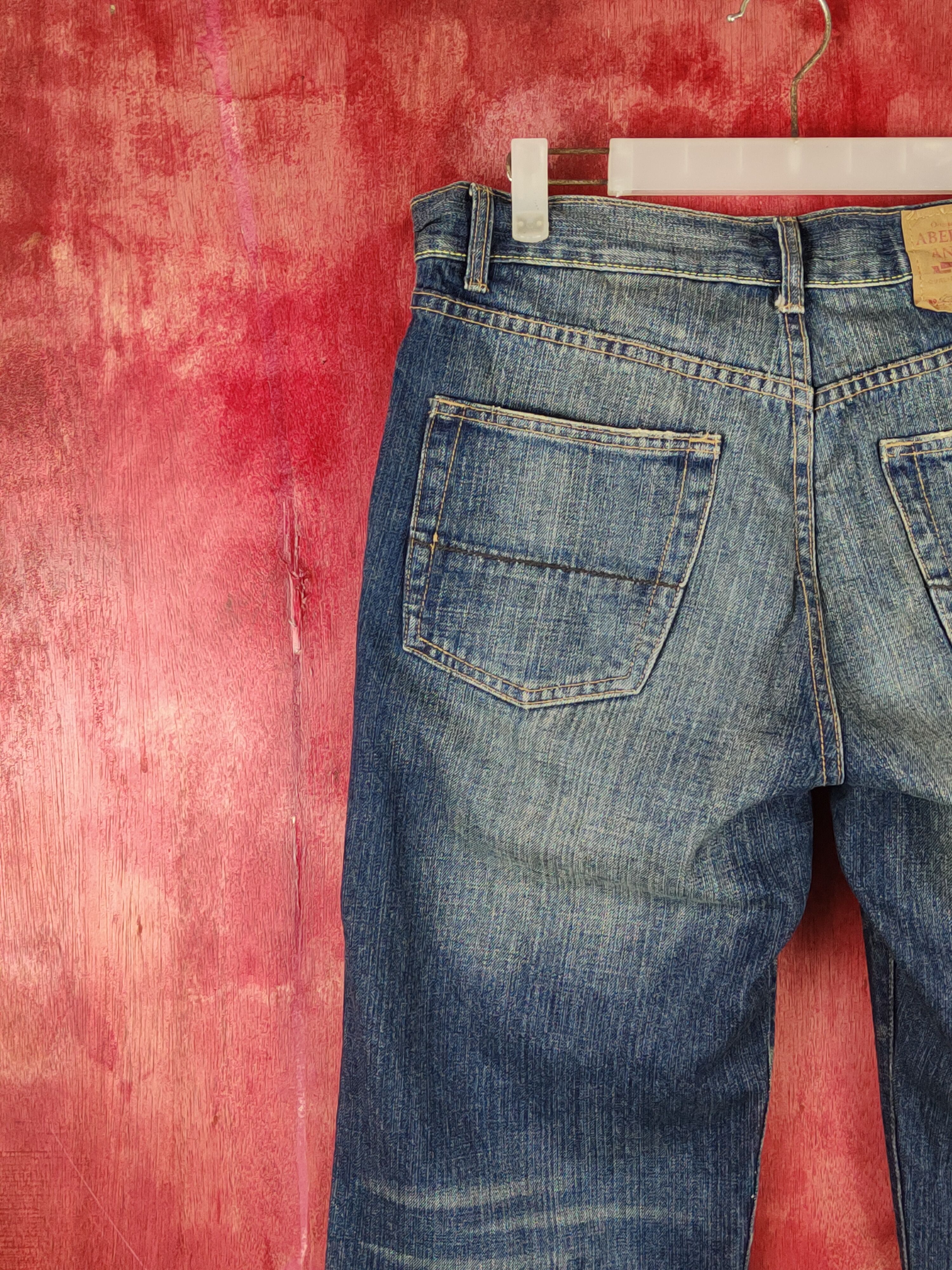 Abercrombie & Fitch Abercrombie&Fitch Blue Distressed ripped fadded Denim #S1602 Size US 31 - 9 Thumbnail