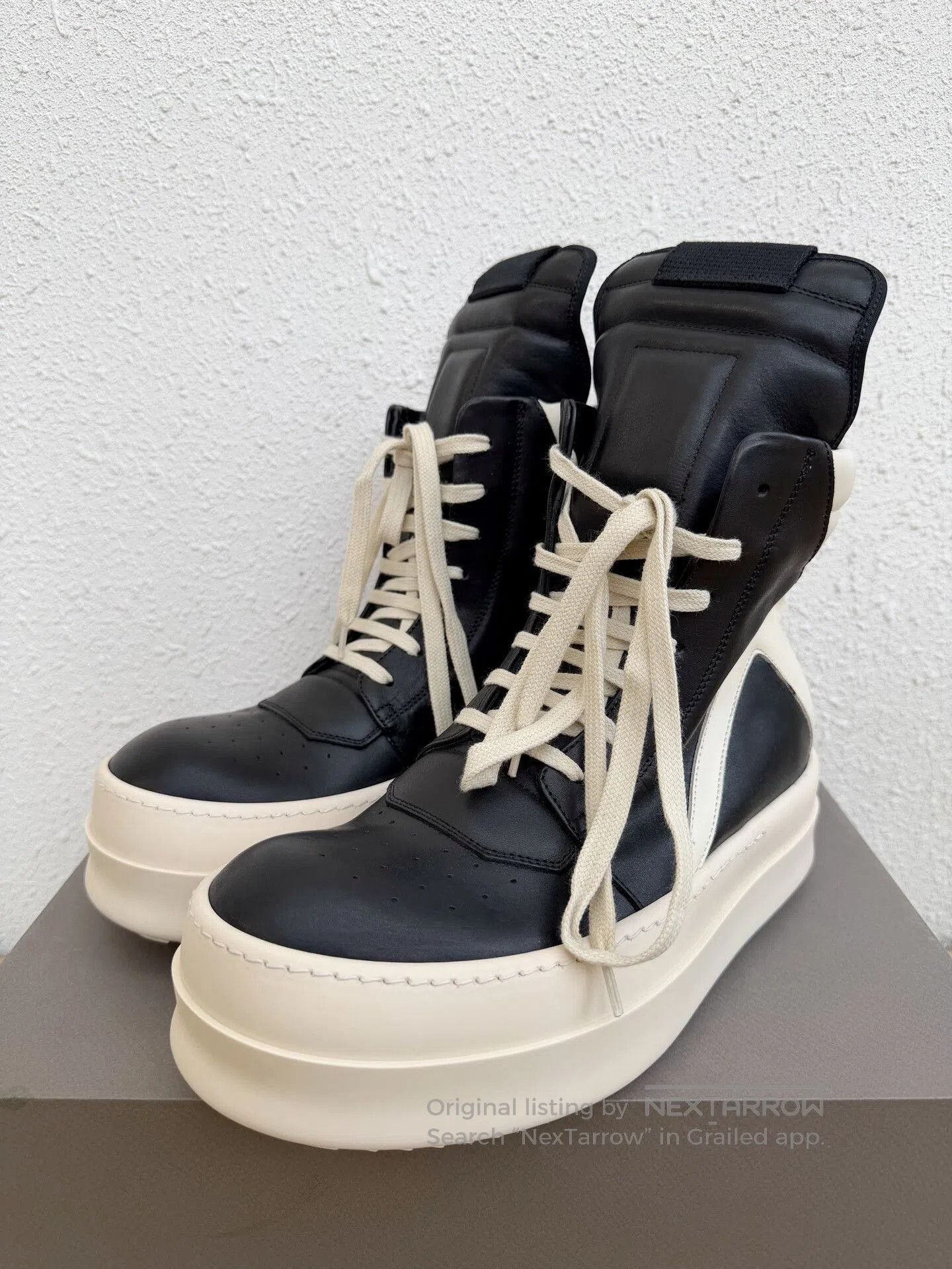 Rick Owens Rick Owens Women's Platform High-Top Black White. Size US 7 / IT 37 - 2 Thumbnail