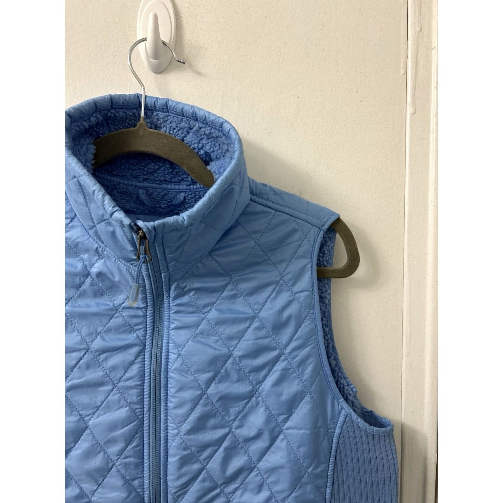 Vintage VINTAGE LL Bean Quilted Vest Womens M Blue Full Zip Fleece Lined YKK Jacket 291762 Size M / US 6-8 / IT 42-44 - 5 Thumbnail