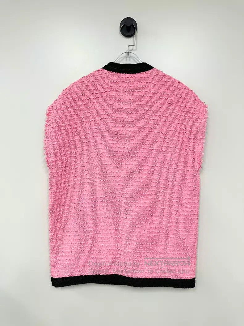 Gucci Gucci Pink tweed small fragrance vest jacket Size S / US 4 / IT 40 - 2 Thumbnail