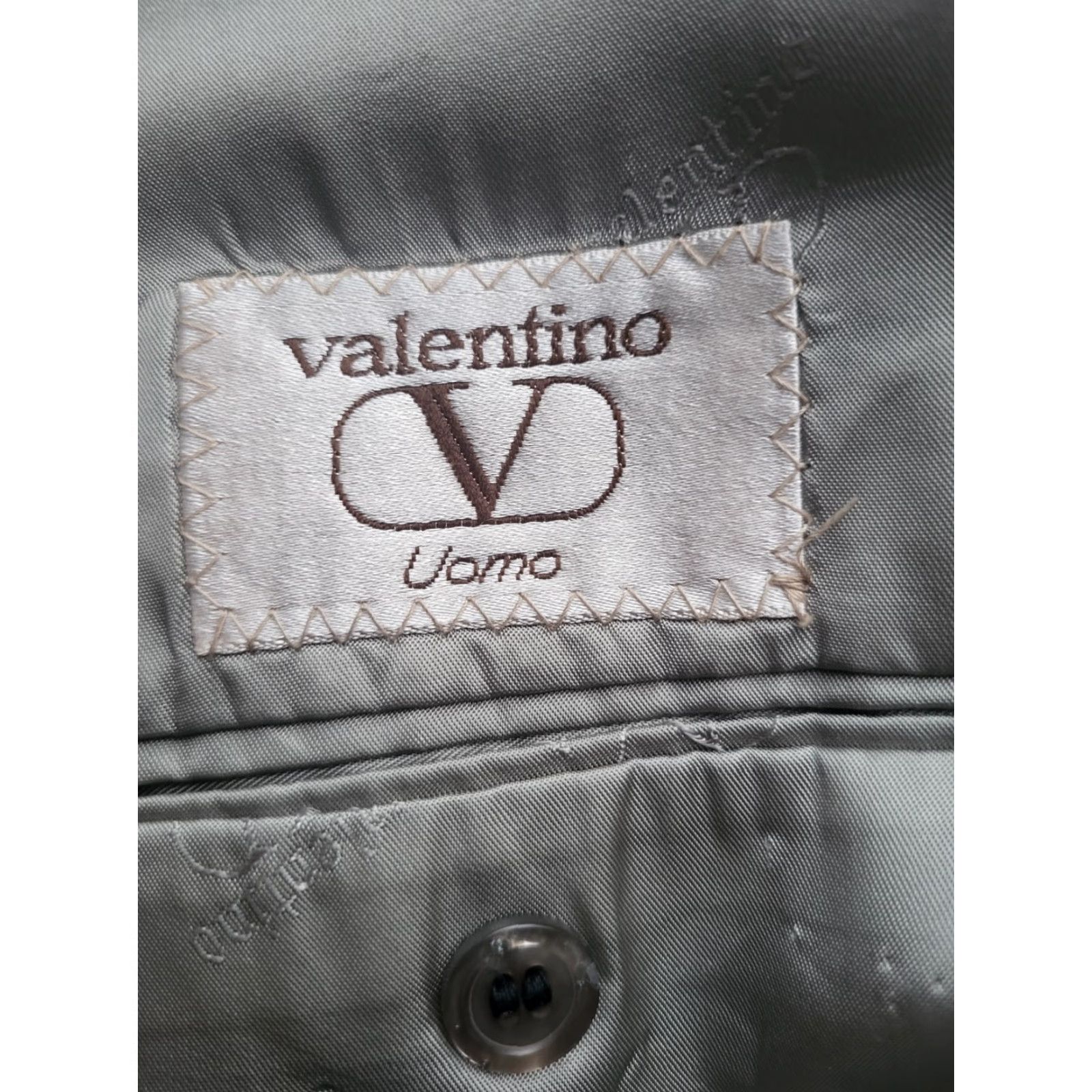 Valentino VINTAGE Valentino Double Breasted Black Flannel Blazer Jacket Coat 40L Wool Size 40R - 6 Thumbnail