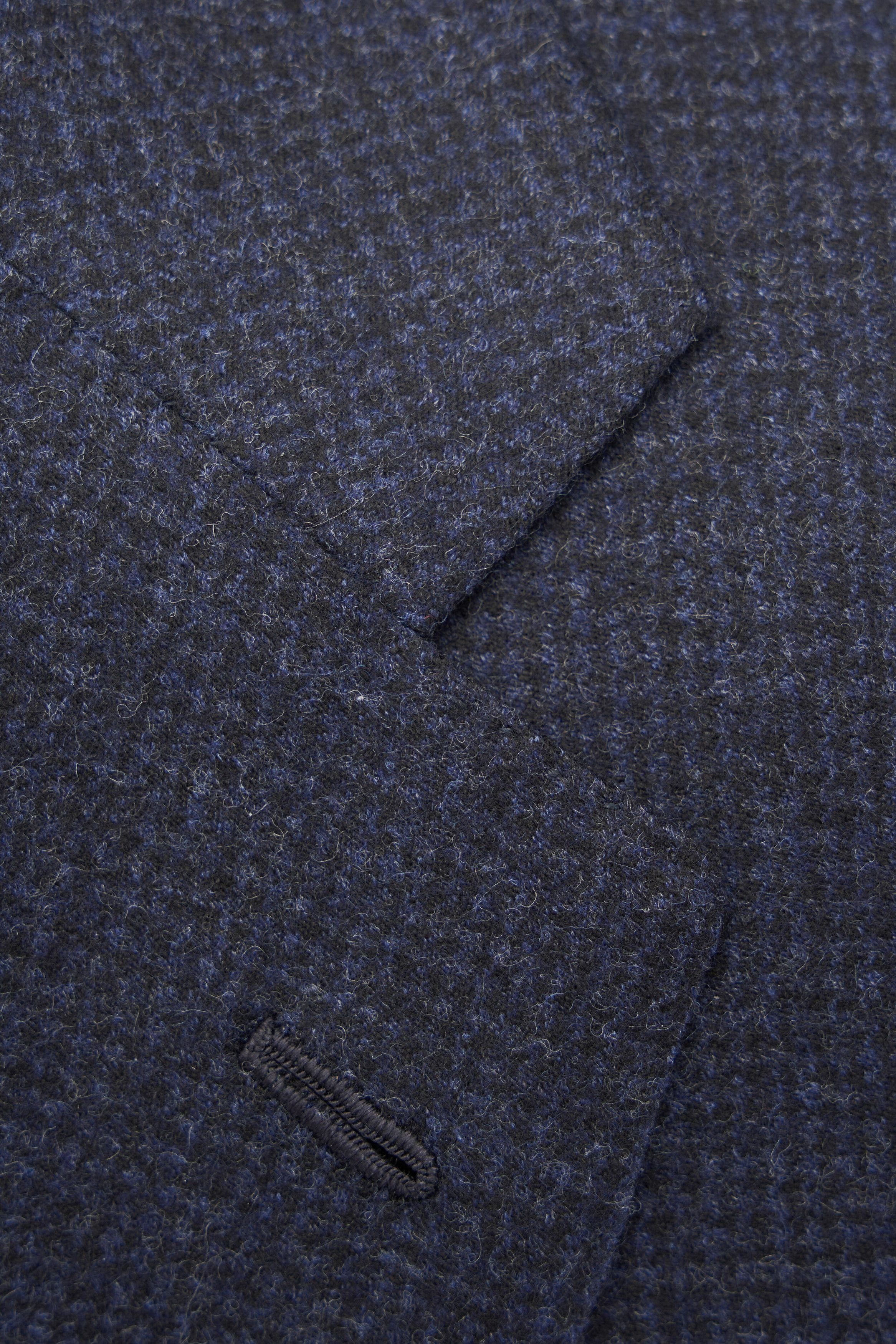 Kiton o1mtch0225 Mix Tonal Houndstooth Suit in Navy Size 42R - 3 Thumbnail