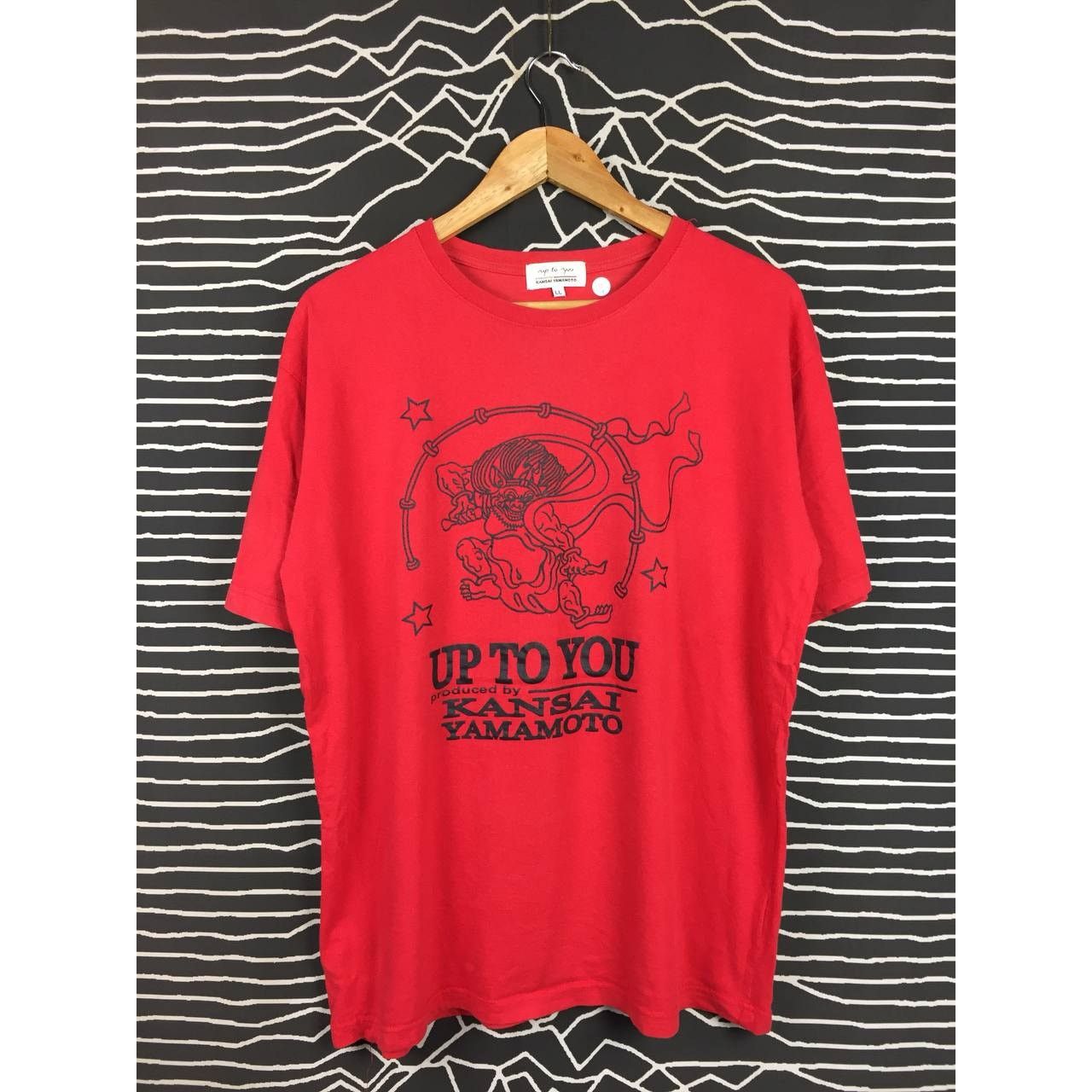 Japanese Brand Vtg Kansai Yamamoto Up To You Raijin Thunder God Graphic Tee Size US L / EU 52-54 / 3 - 1 Thumbnail