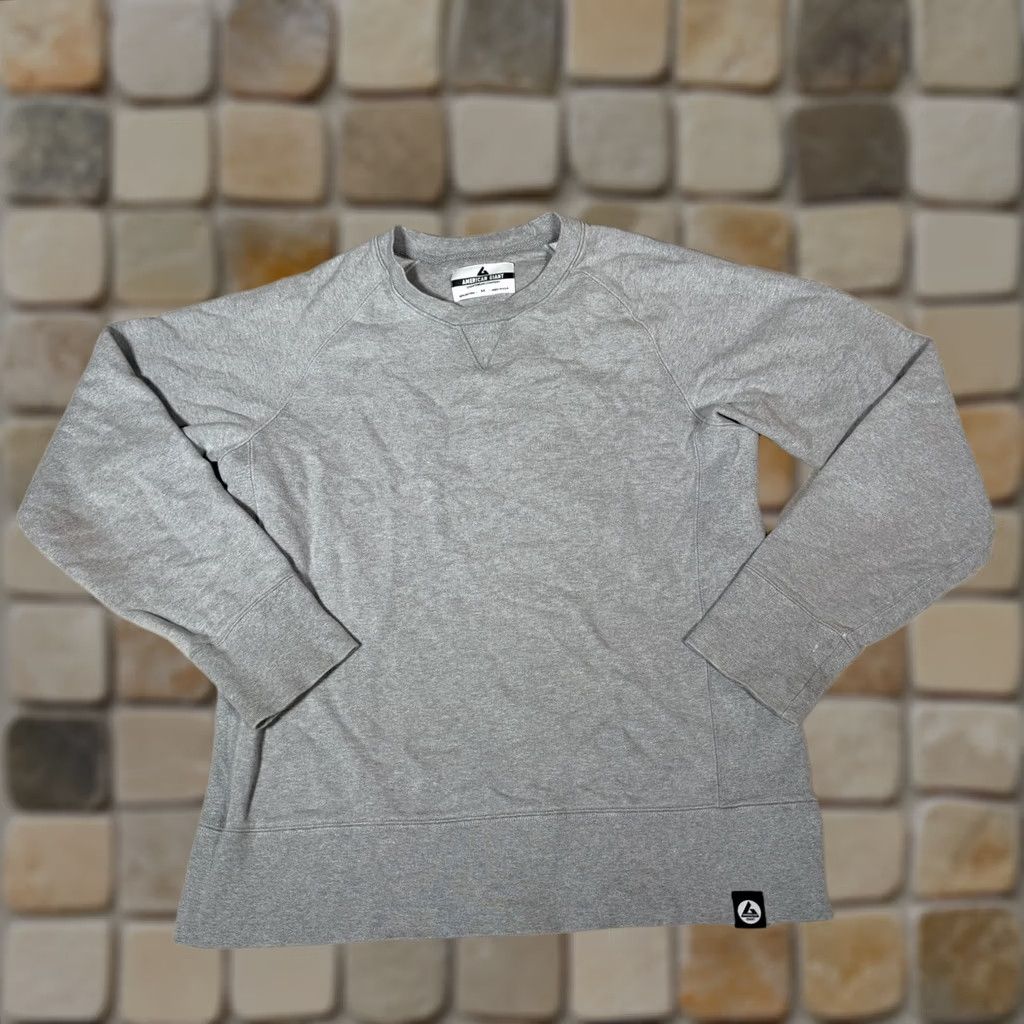 Vintage American Giant Sweatshirt Mens M Gray Crew Neck Heavyweight Cotton Pullover Size US M / EU 48-50 / 2 - 1 Thumbnail