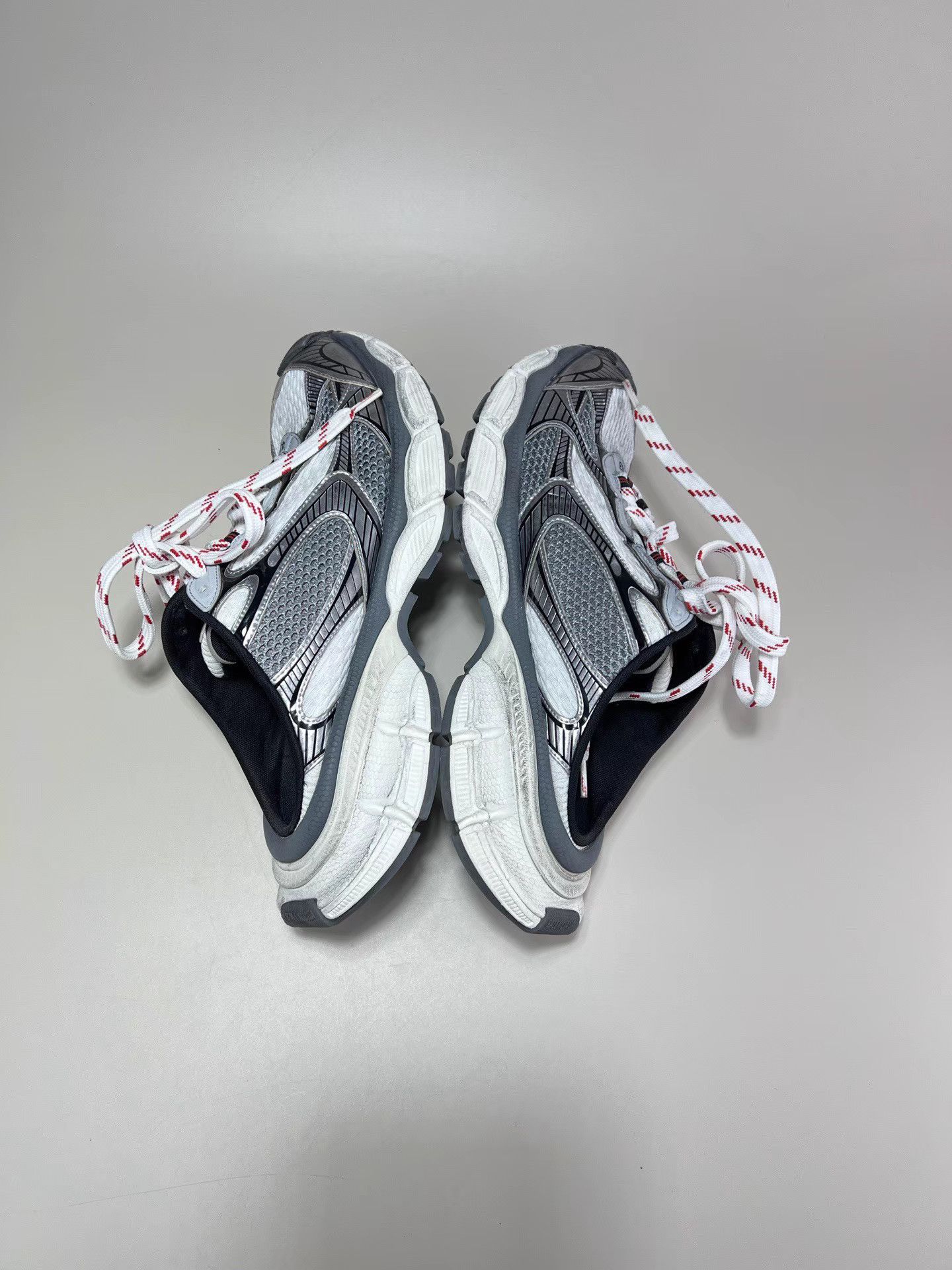 Balenciaga BALENCIAGA 3XL Grey Silver Mule Sneakers Size US 10 / EU 43 - 5 Thumbnail