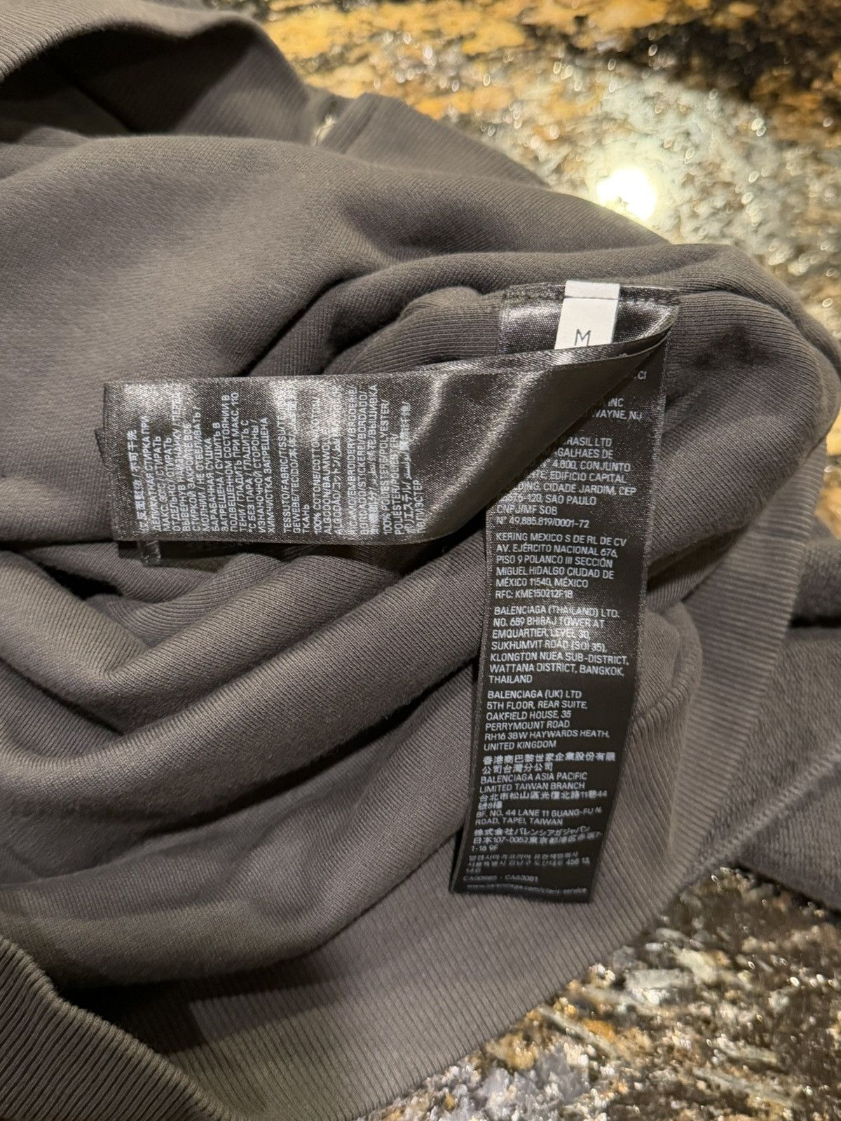 Balenciaga Balenciaga Loop Sports Icon Inside-Out Washed Black Hoodie Size US M / EU 48-50 / 2 - 15 Thumbnail