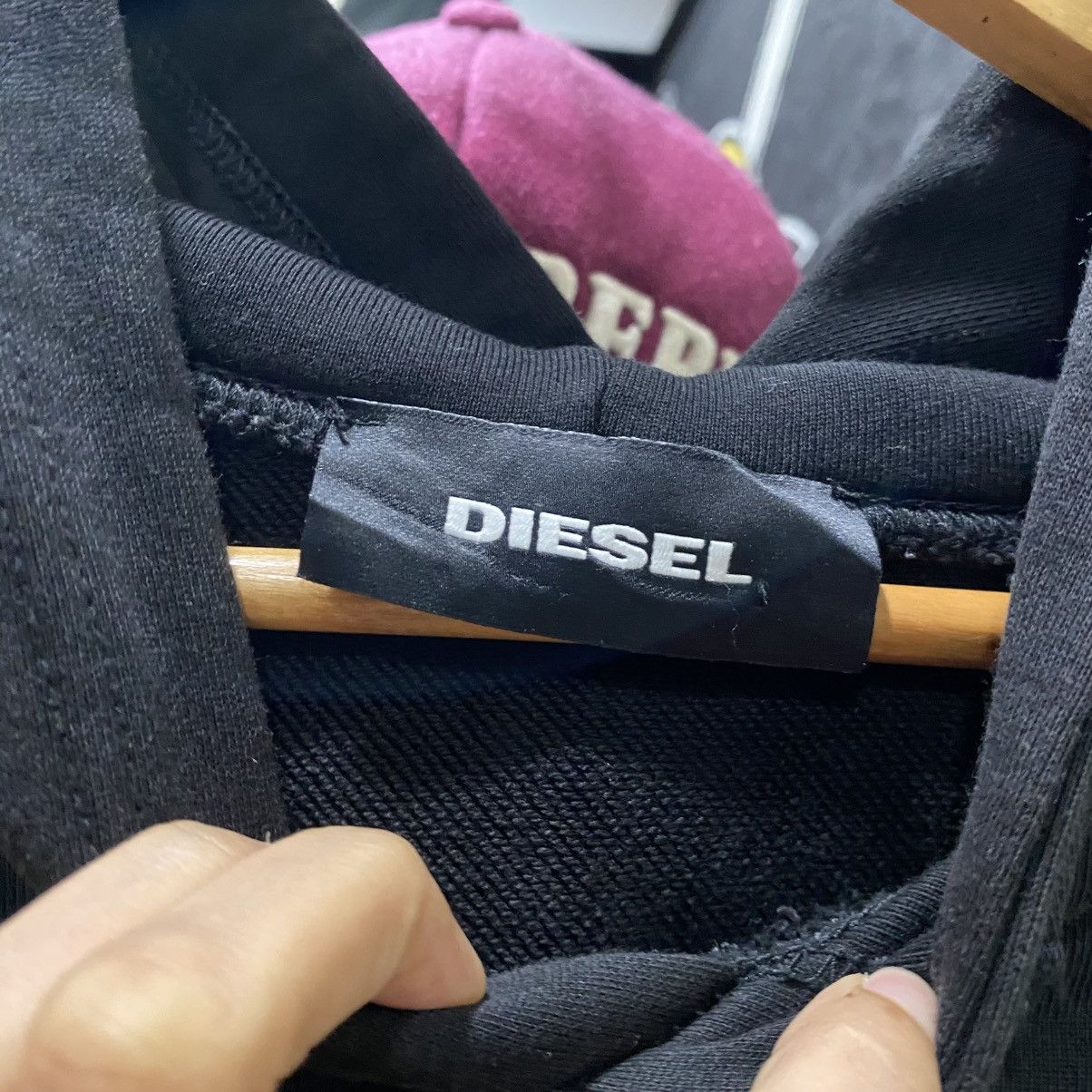 Diesel × Diesel Black Gold Diesel Rose Design Logo Sleeveless Hoodie Size US L / EU 52-54 / 3 - 8 Thumbnail