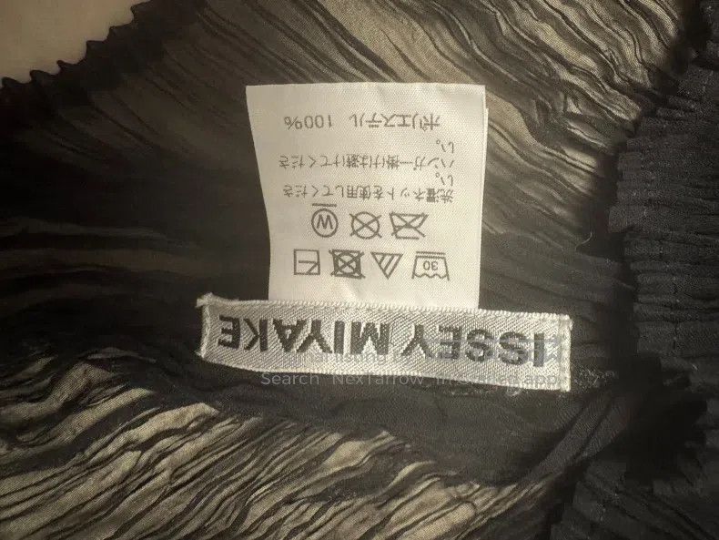 Issey Miyake Issey Miyake Black Willow-Pattern Sheer Turtleneck Top Size M / US 6-8 / IT 42-44 - 2 Thumbnail