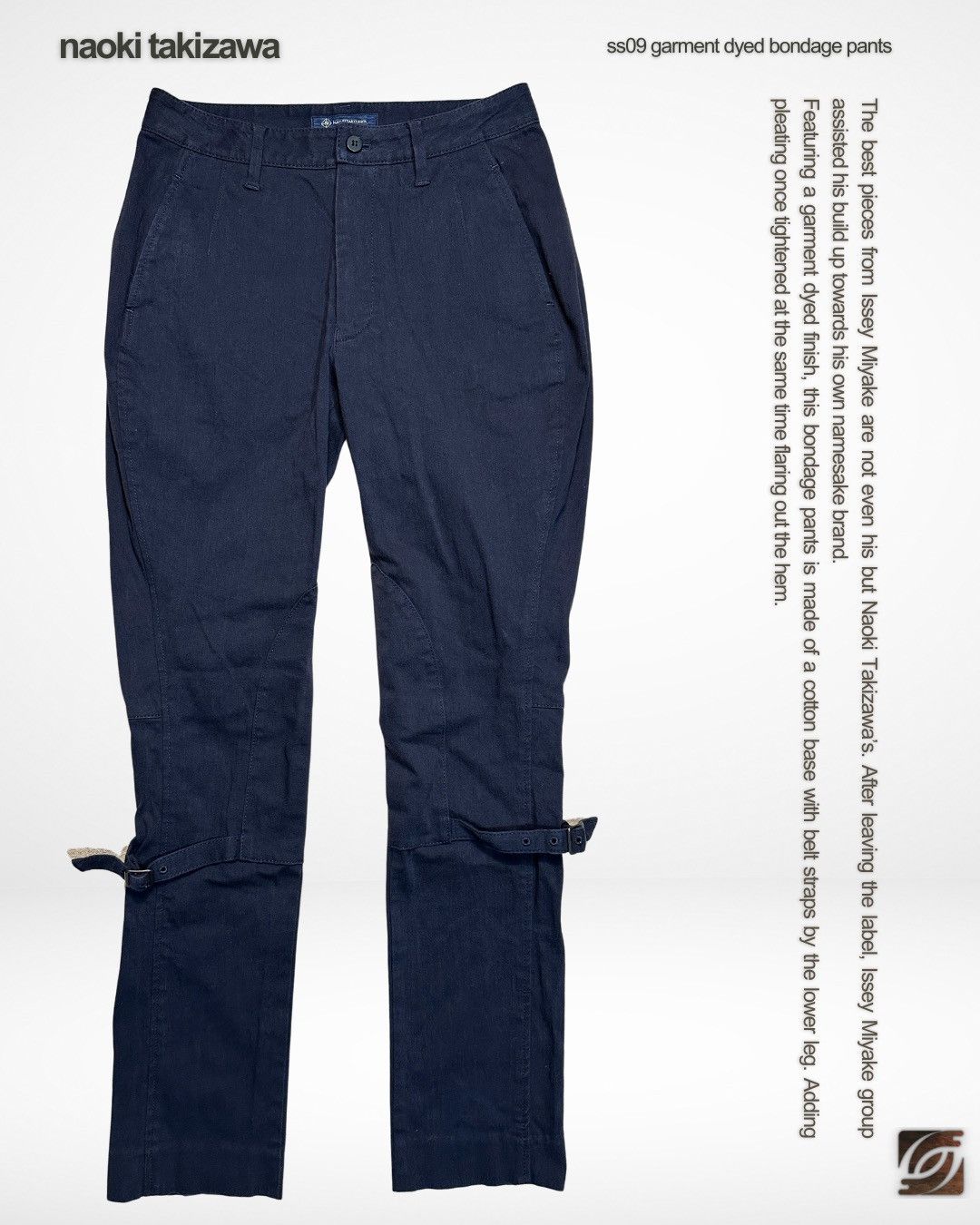 Issey Miyake Naoki Takizawa SS09 Garment Dyed Bondage Pants Size 30" / US 8 / IT 44 - 1 Thumbnail