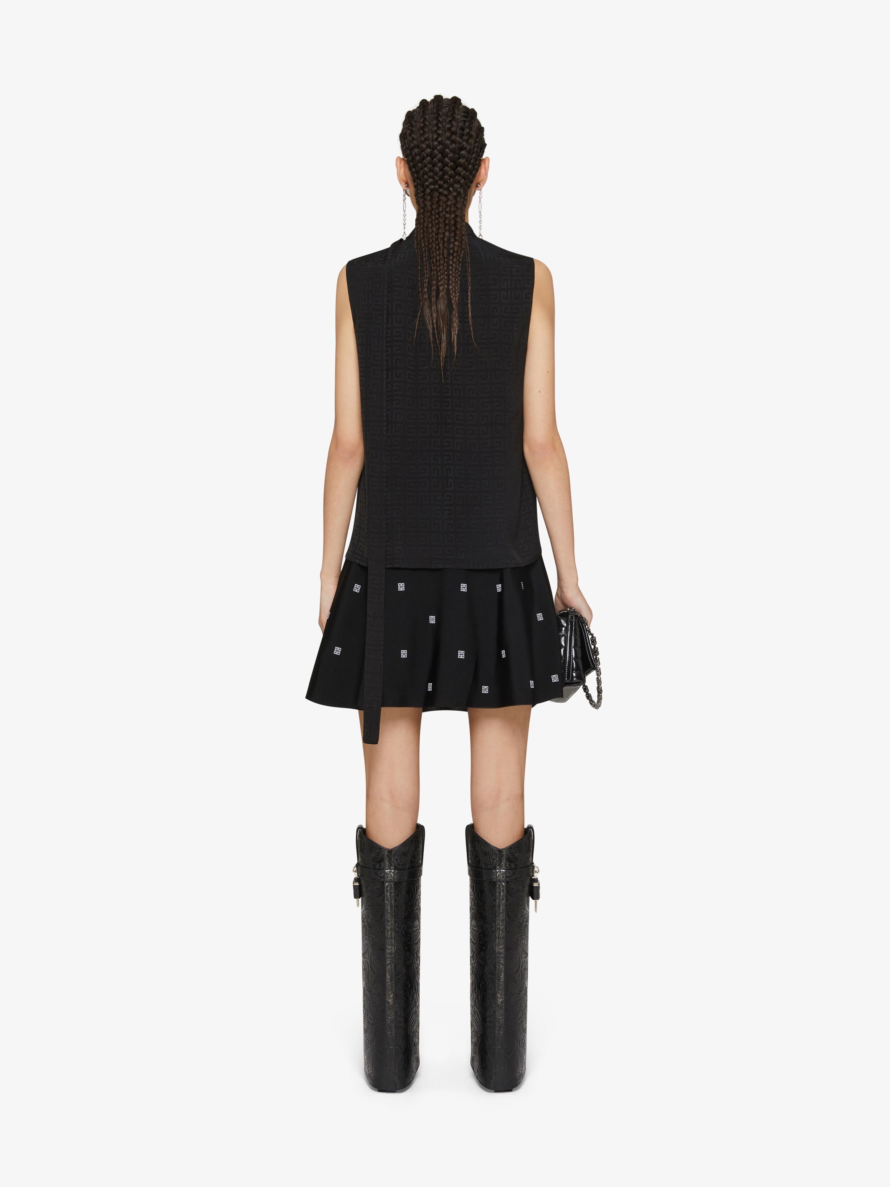 Givenchy o1w1db10325 Sleeveless Lavaliere Top in Black Size L / US 10 / IT 46 - 4 Thumbnail