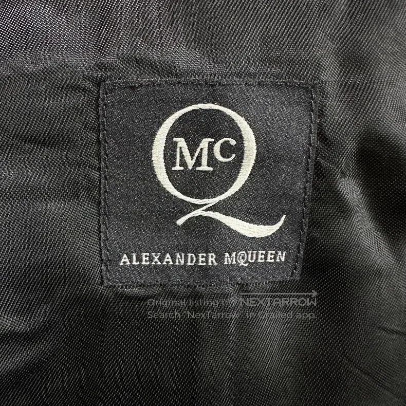 Alexander McQueen Alexander Mcqueen Black stitched collar suit Size 50R - 6 Thumbnail