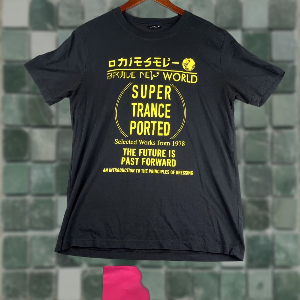 Diesel Diesel T-Shirt Mens Large Black Yellow Graphic Print Logo Crew Neck Short Sleeve All Seasons Designer Size US L / EU 52-54 / 3 - 1 Thumbnail